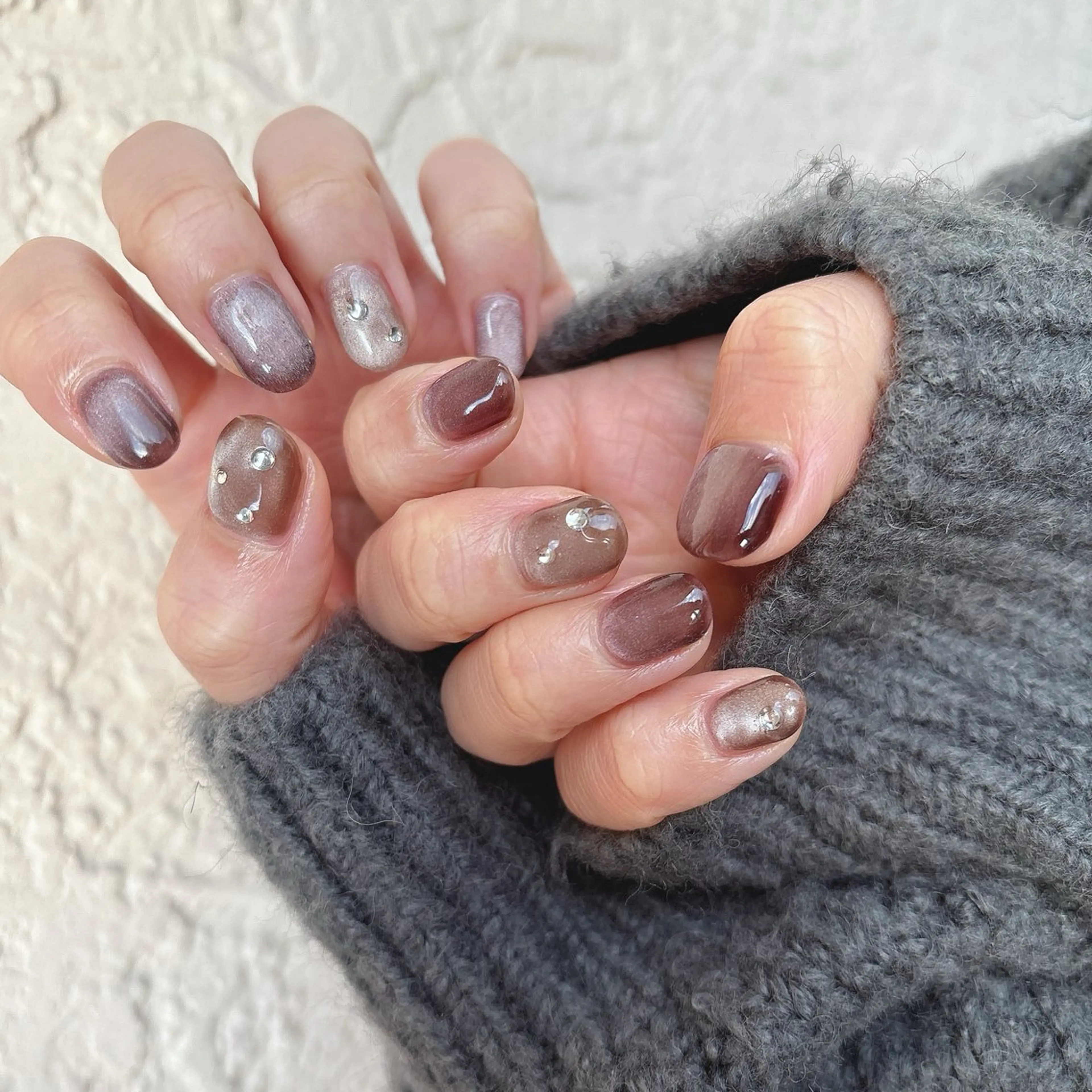 ネイル マグネットネイル ハンドネイル nails 🎀meのネイルデザイン
