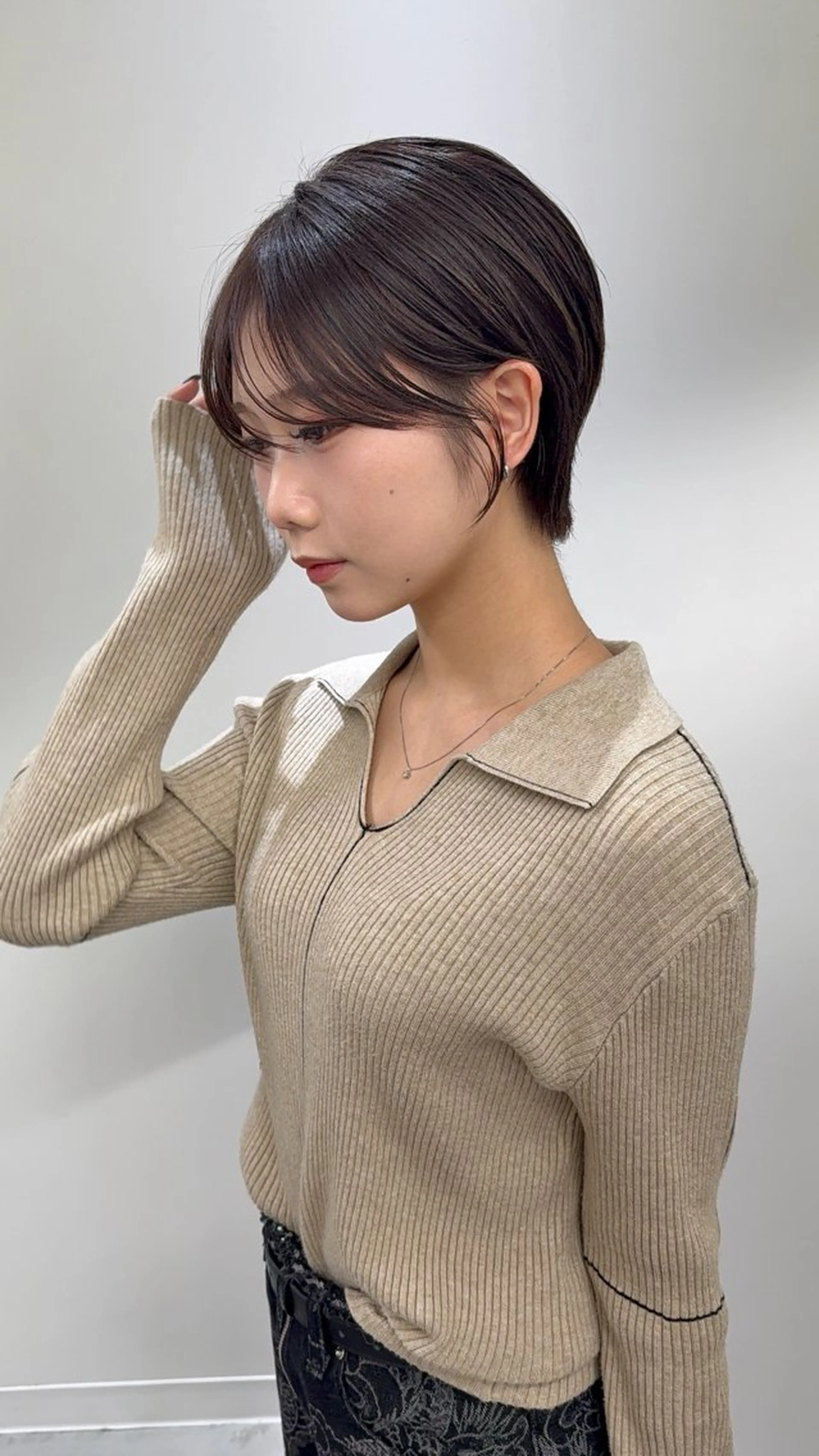 ショート カラー カット トリートメント soigné所属・立花 圭佑のヘアスタイル