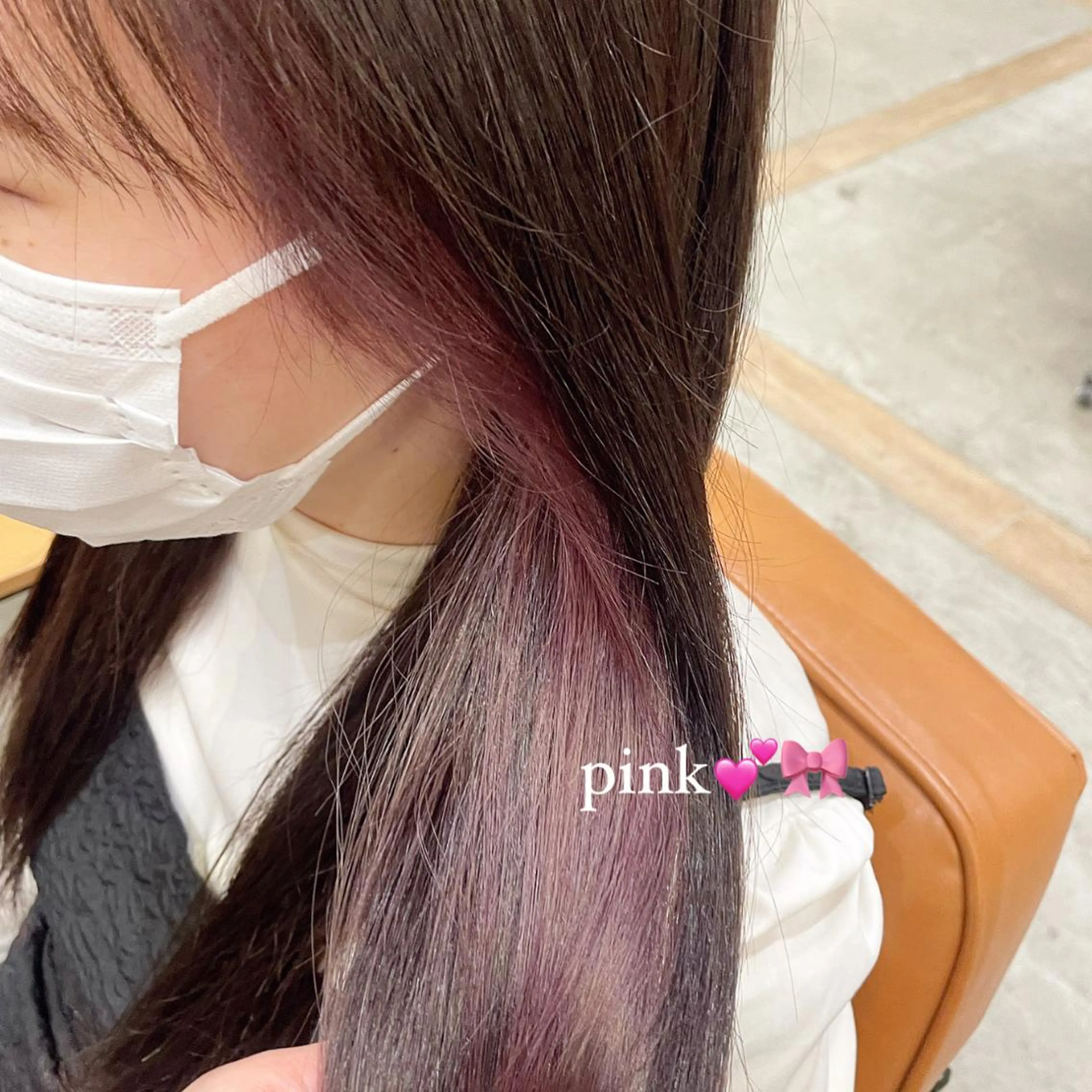 カラー 透明感カラー イヤリングカラー インナーカラー ラベンダーカラー ピンクカラー 🍒ばばみさき 🍒のヘアスタイル