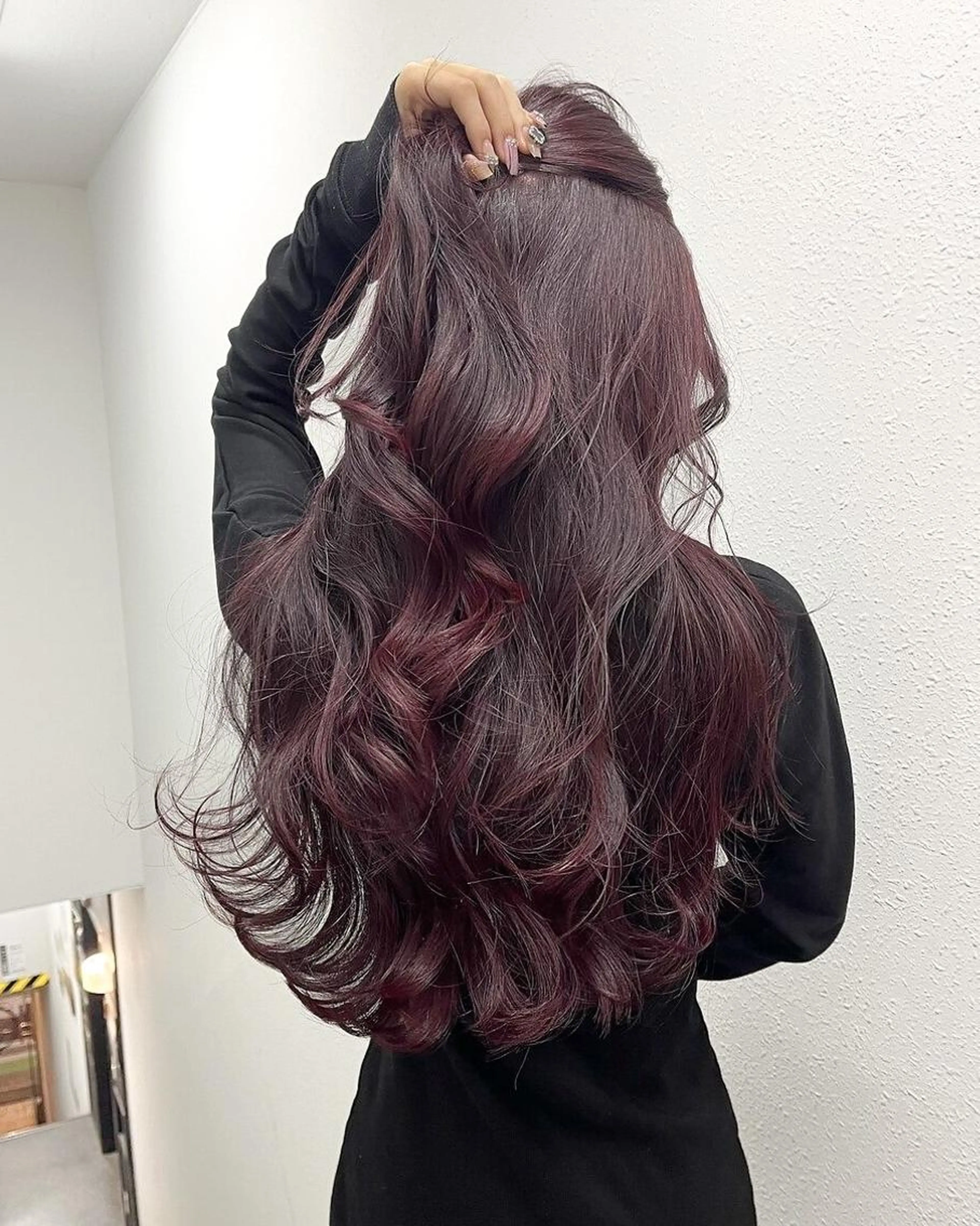 ❤️ミニモ学割U24❤️2750円❤️カット➕カラー➕オリジナルトリートメント➕炭酸SPA➕コテ巻き仕上げ💖【韓国】の写真