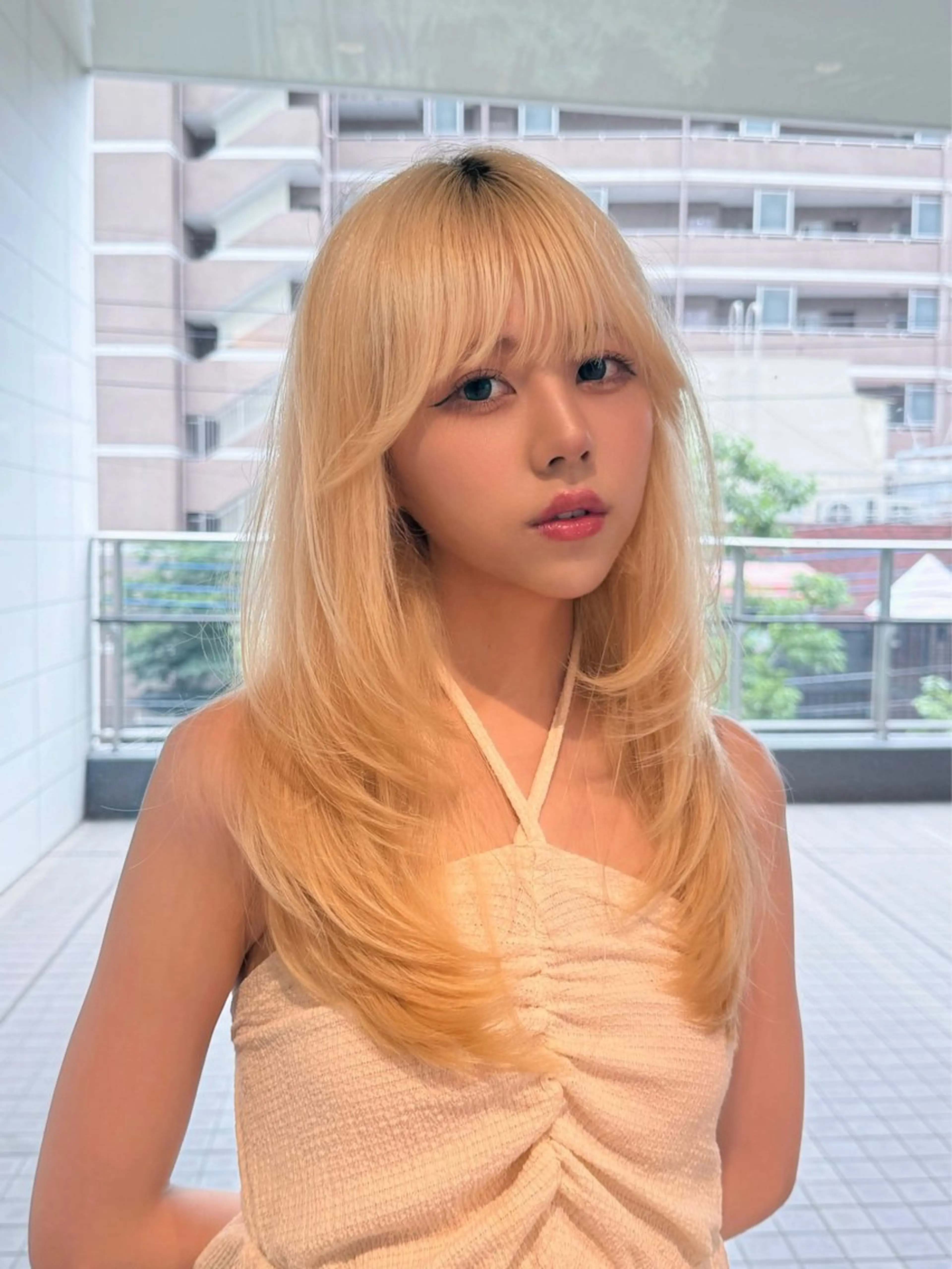 ロング カラー ヘアカラー トリートメント 佐藤 悠汰のヘアスタイル