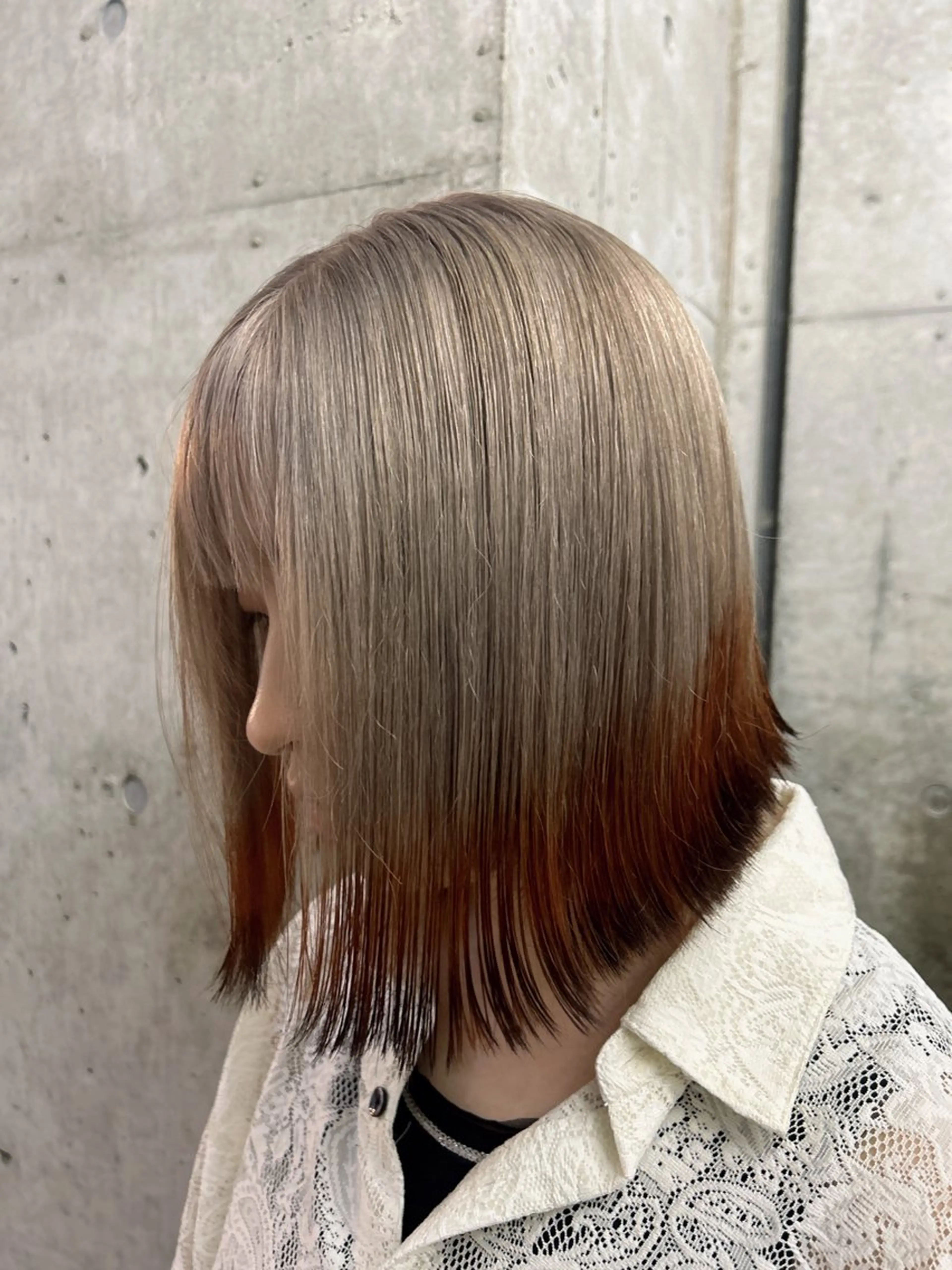 ロング カラー ヘアカラー トリートメント 🎨デザイン🥇 美髪・艶髪　日暮千敬のヘアスタイル
