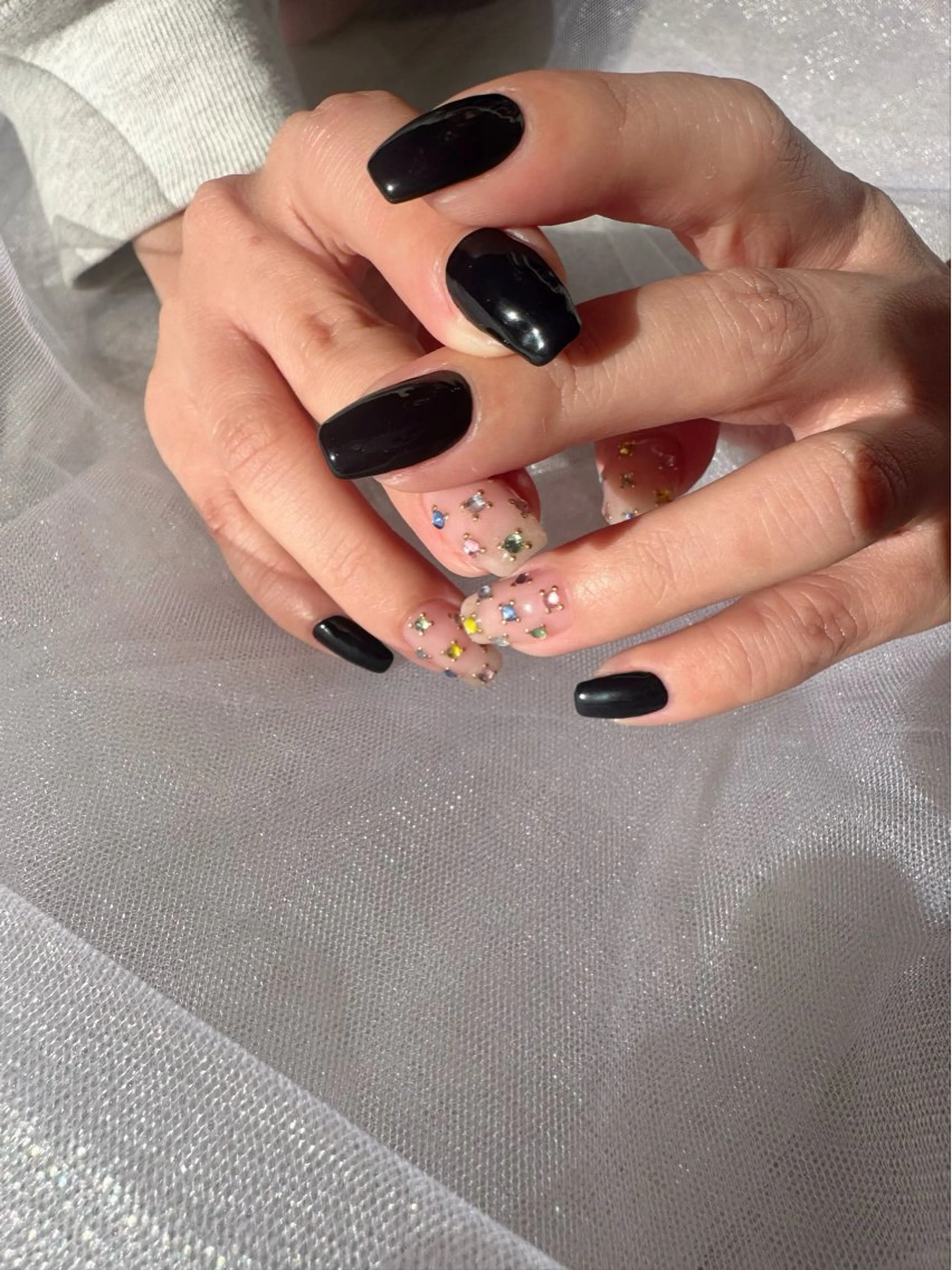 ネイル フットネイル 氷ネイル・うるうるネイル キラキラネイル 韓国ネイル ニュアンスネイル 🪞KAPE NAIL 🪞のネイルデザイン