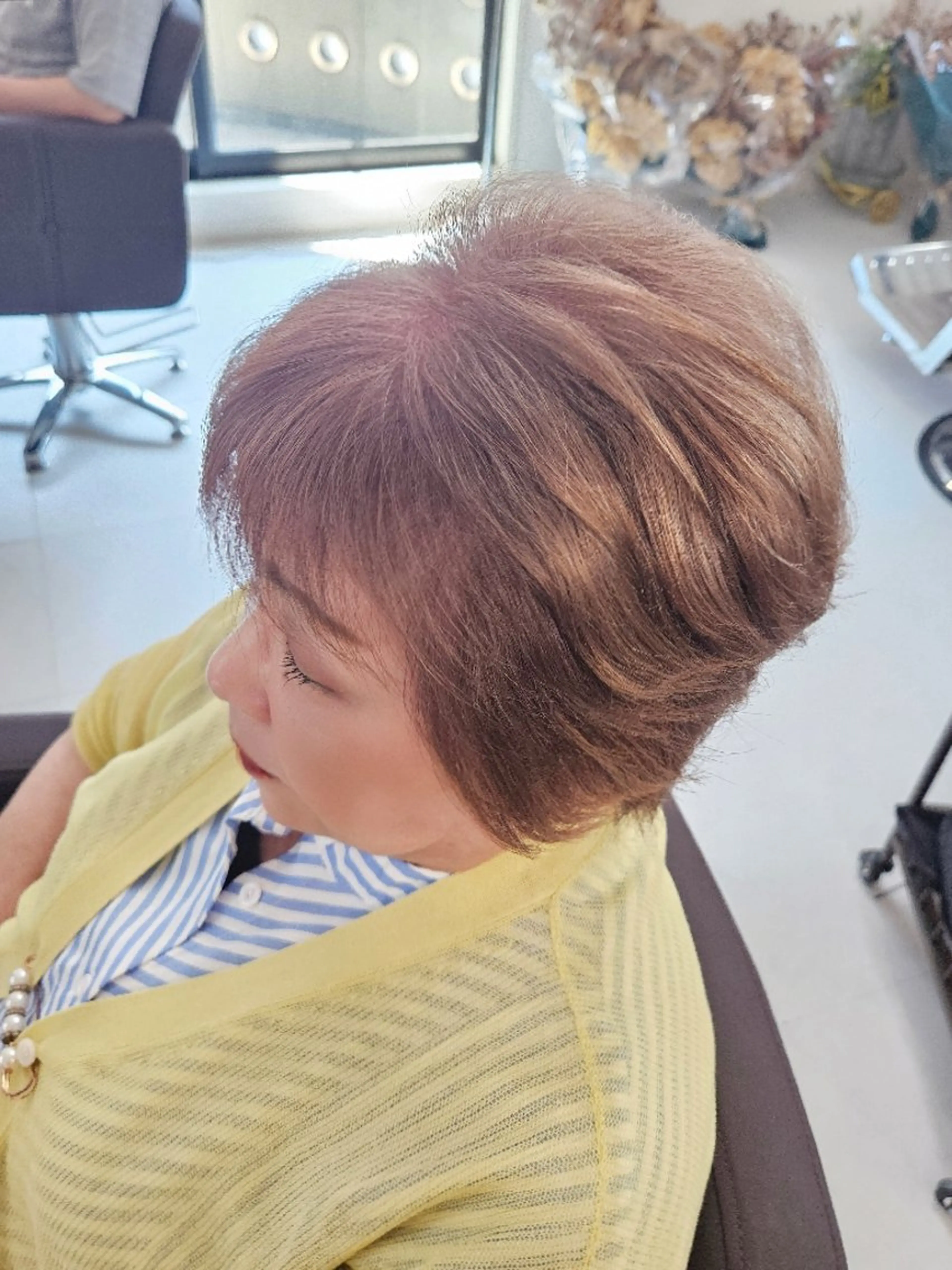 ショート カラー カット ヘアカラー トリートメント ma cherie 三浦直美のヘアスタイル