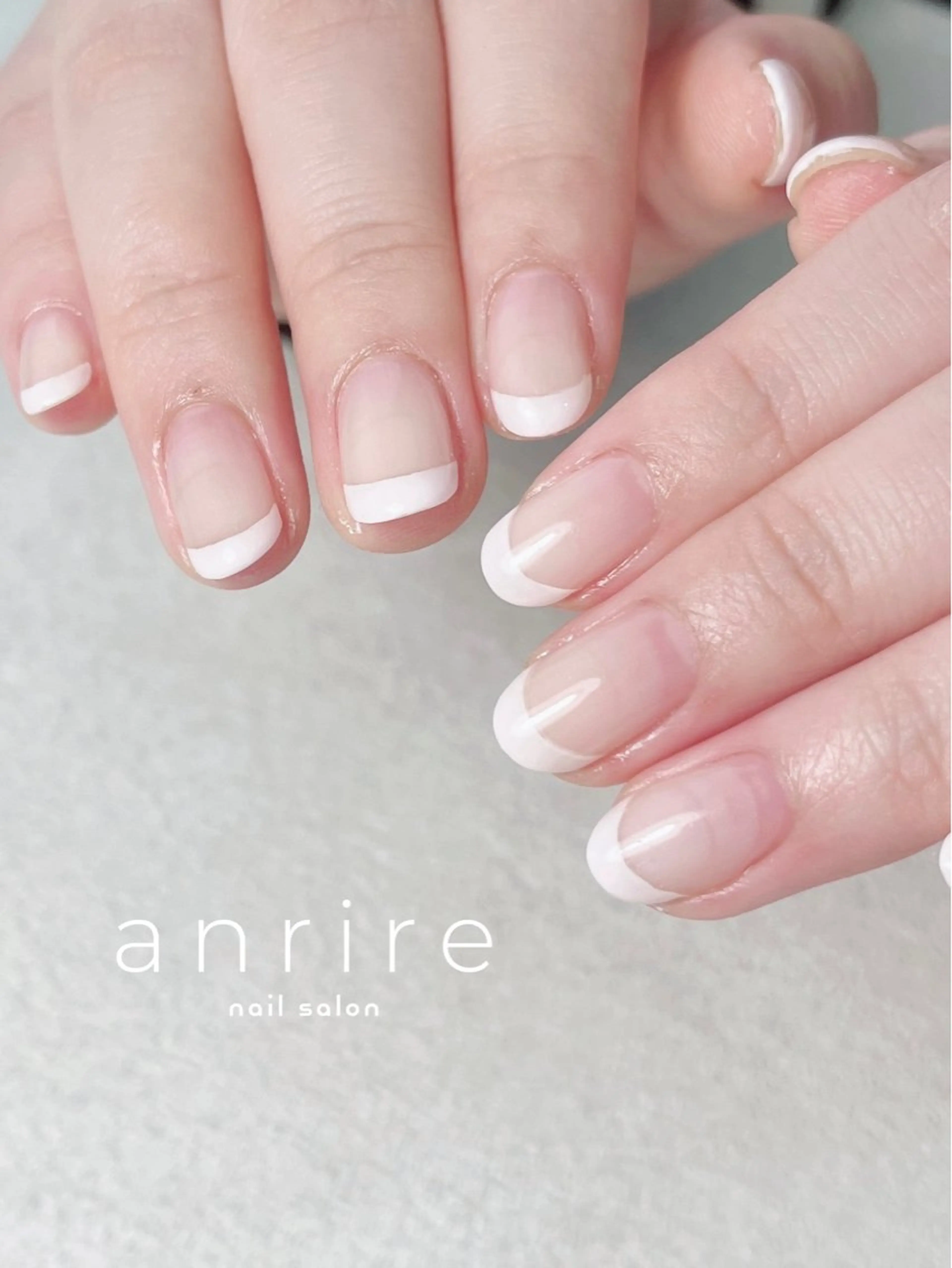 ネイル フレンチネイル ジェルネイル オフィスネイル パラジェル ピンク ハンドネイル nail salon anrire〜アンリール〜所属・nailsalon anrireのネイルデザイン