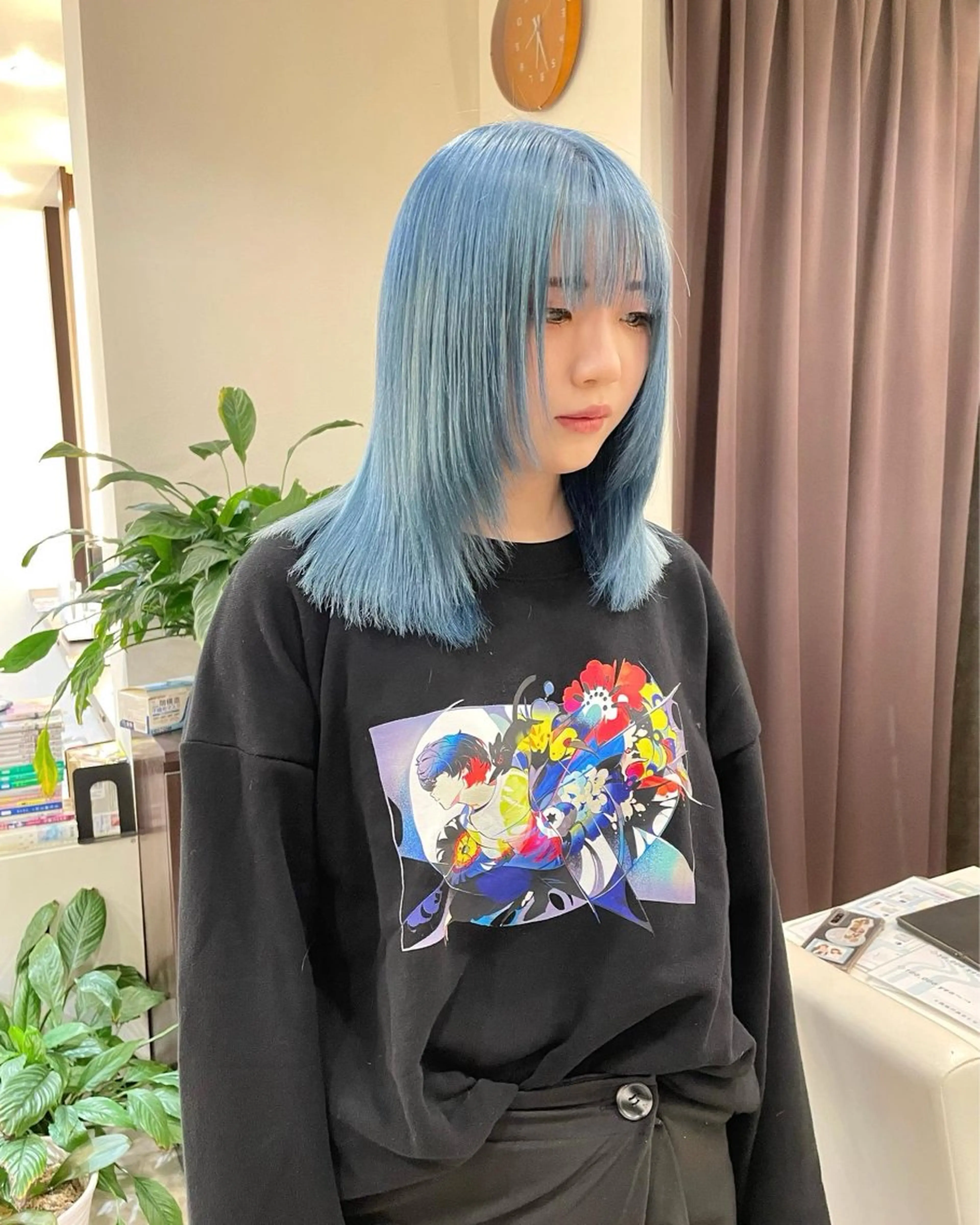 ミディアム 武田 清久のヘアスタイル