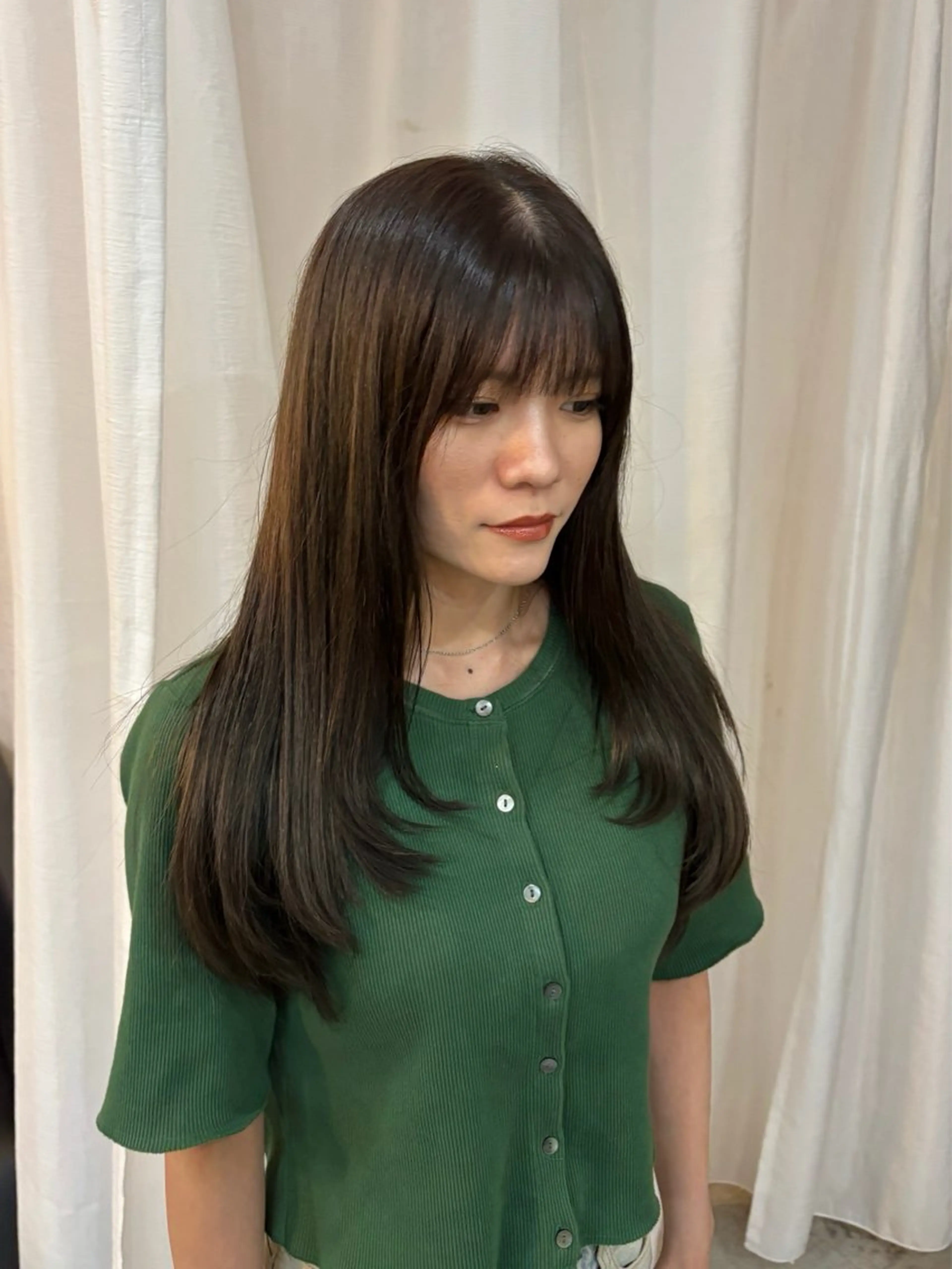 ロング カラー ベージュカラー オリーブベージュ レイヤーカット カット ヘアカラー ボブ/可愛いスタイル ⠀夢 空 🌼✨のヘアスタイル