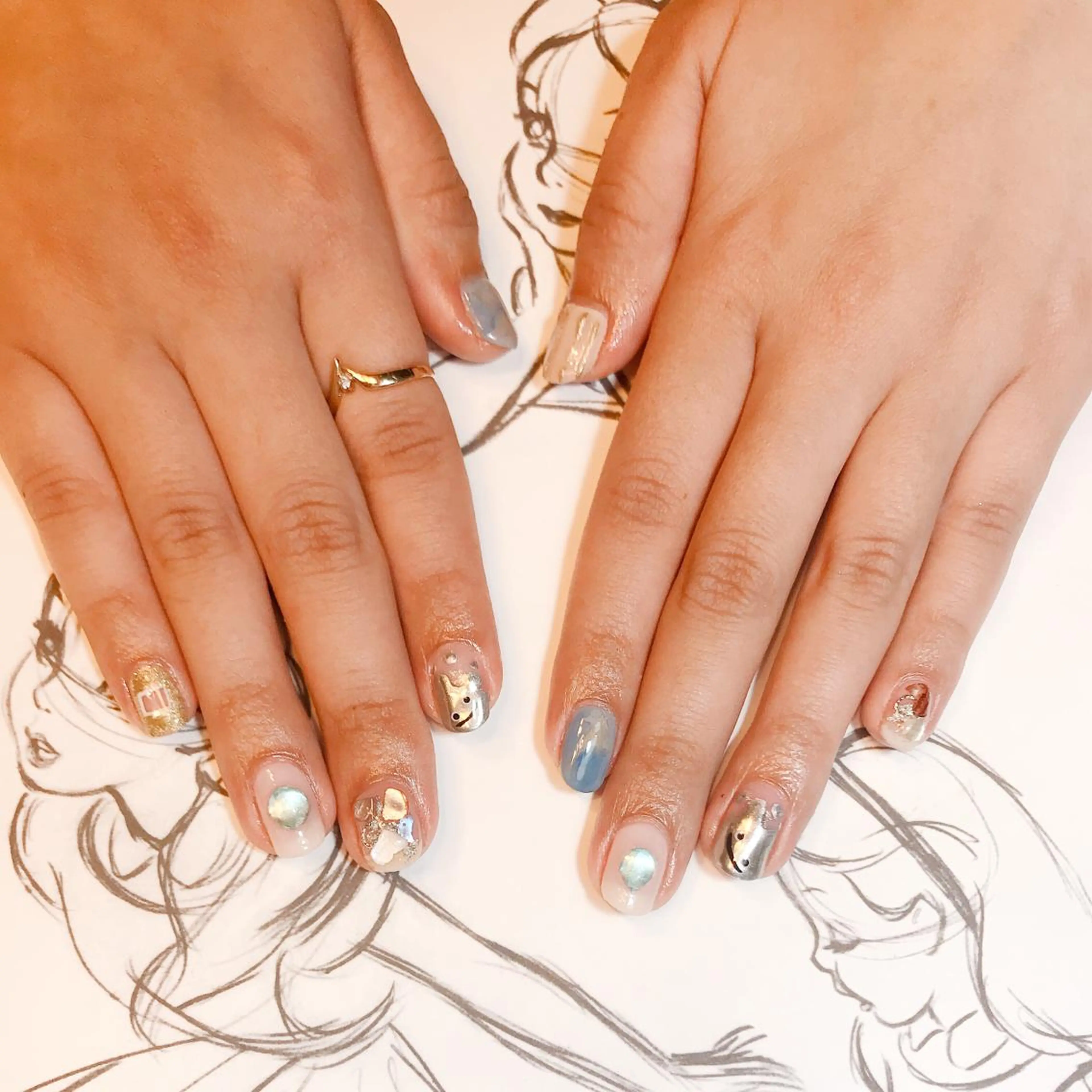 ネイル ニュアンスネイル owlnail /持込みデザイン専門のネイルデザイン