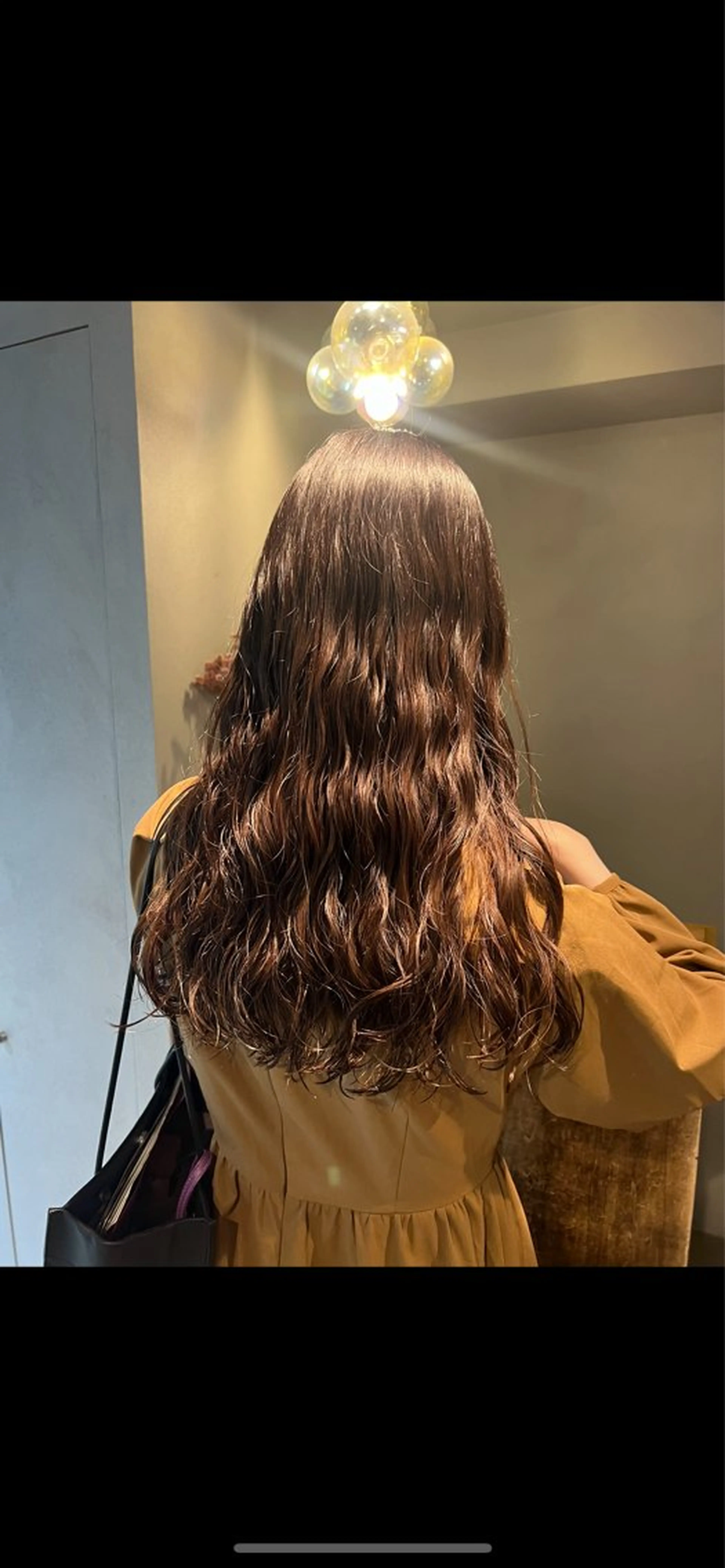 ロング カラー パーマ akane/ボブ /オリーブ/ブラウンのヘアスタイル