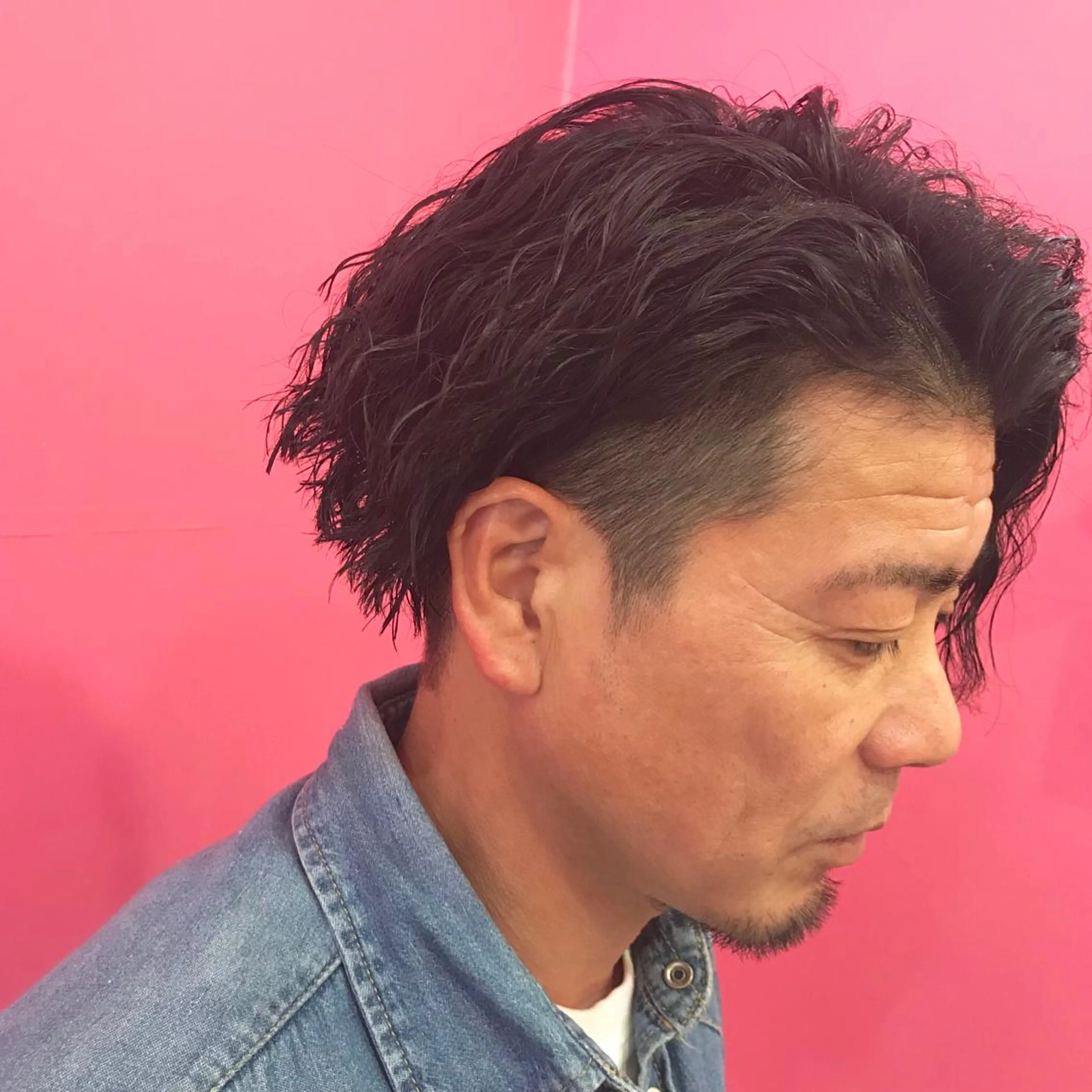 ショート パーマ メンズ メンズパーマ メンズツイストパーマ ツイストパーマ カット Vir by browのヘアスタイル