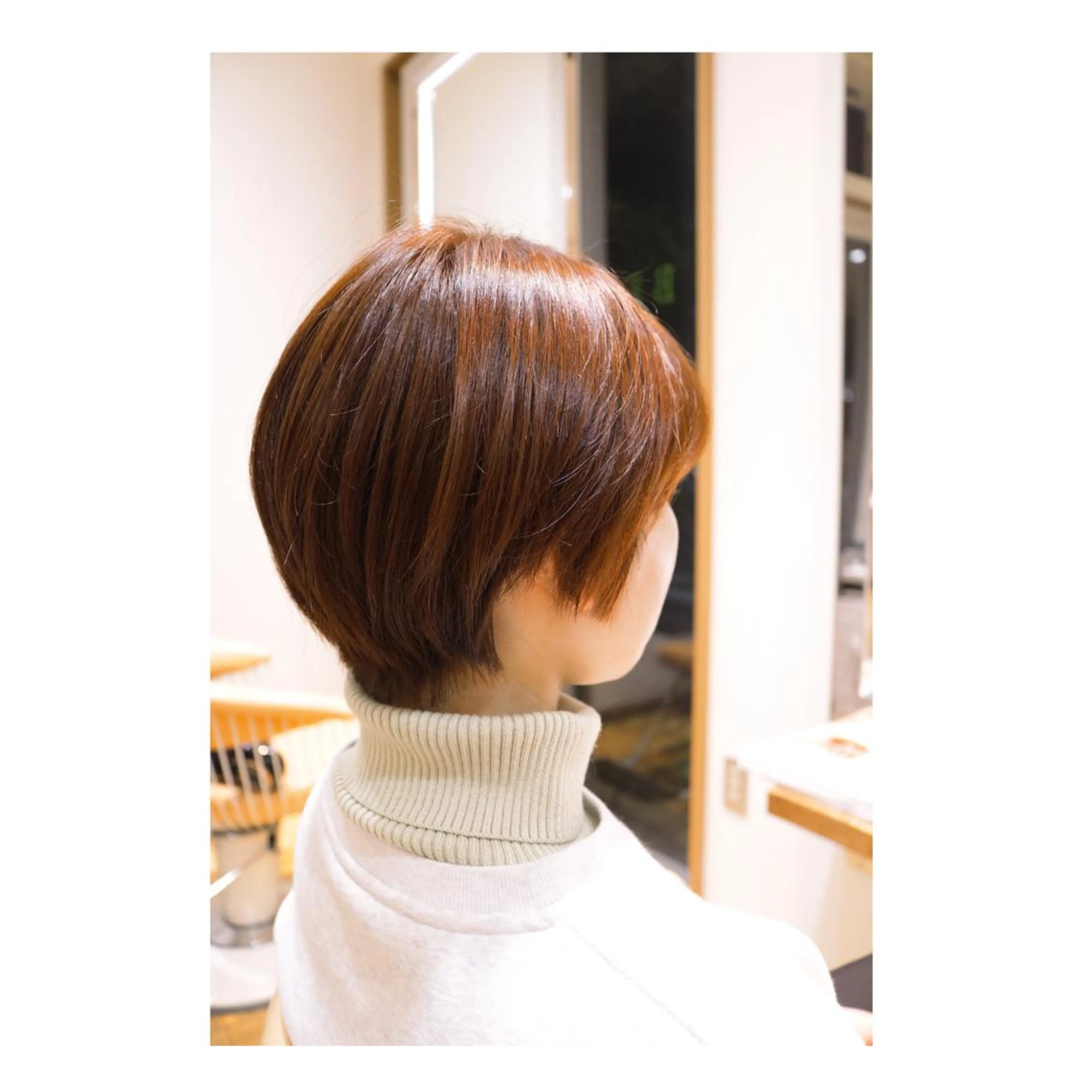 ショート カラー ボブカット／ 明千のヘアスタイル
