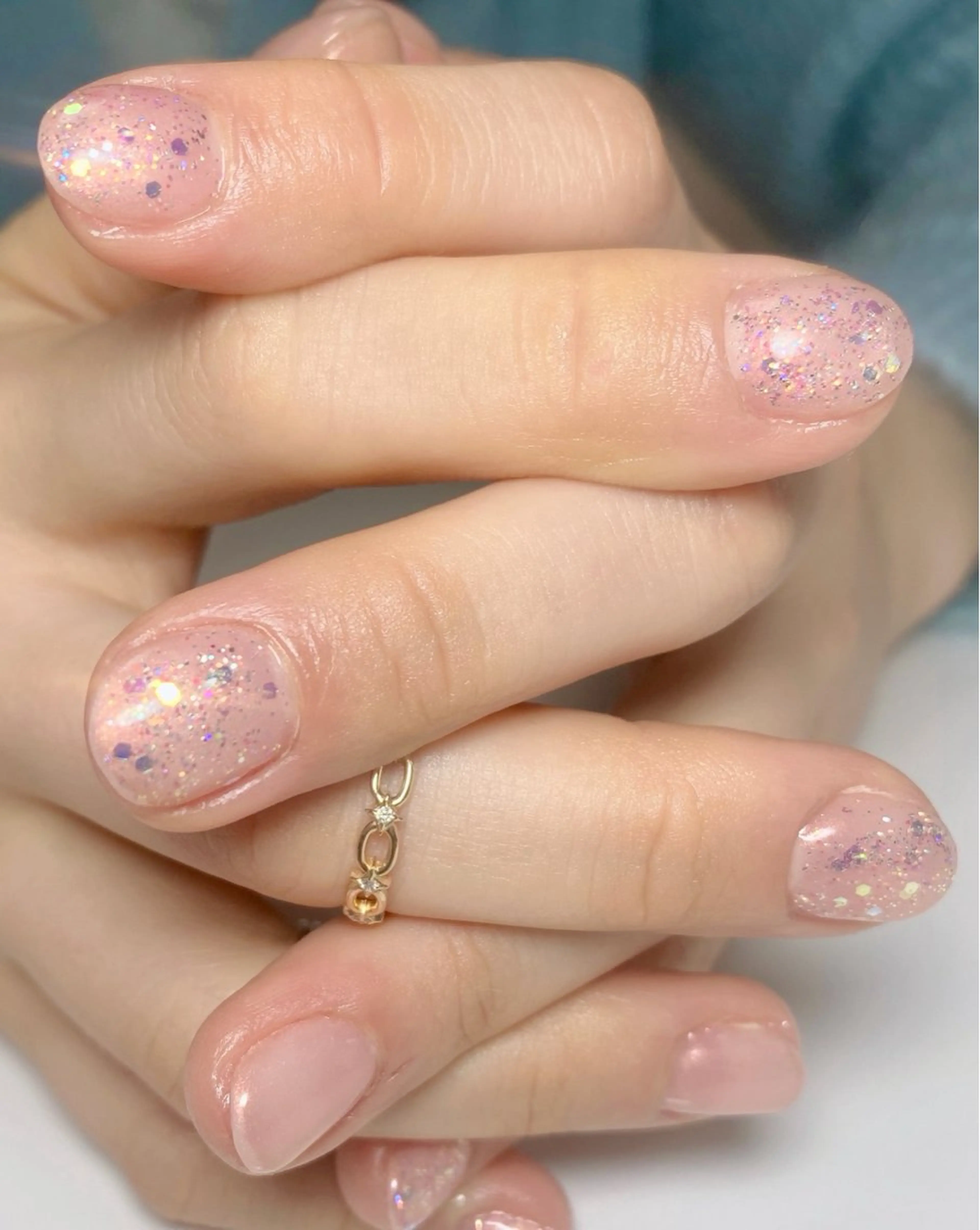 ネイル オーロラネイル ホログラムネイル キラキラネイル ラメ(グリッター) Nail Salon K 🧸美爪育成のネイルデザイン