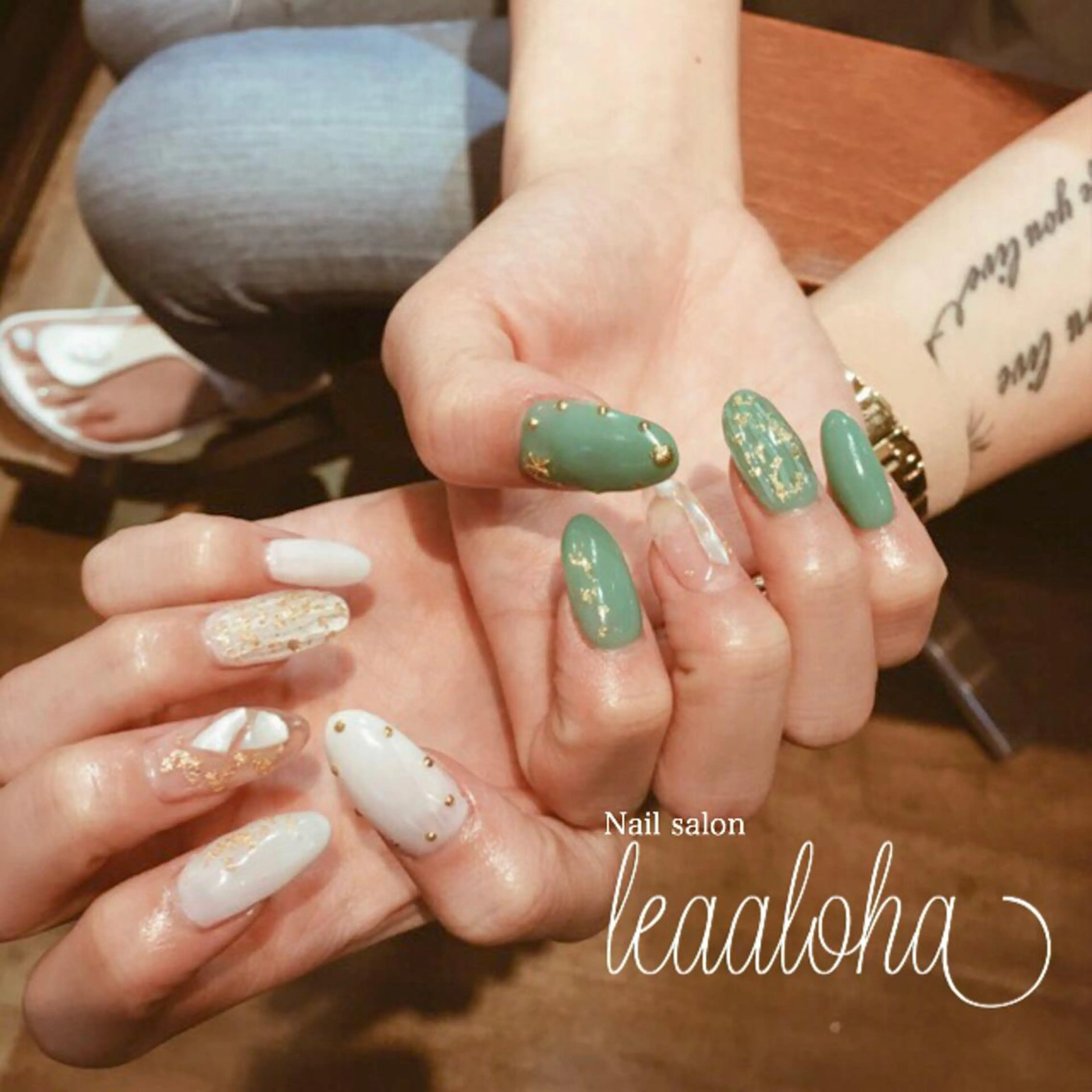 ネイル アートネイル ブラウン クリアネイル フットネイル ジェルネイル leaaloha byBROWN HAIR所属・レアアロハ宇都宮 /ネイル.メンズ脱毛のネイルデザイン