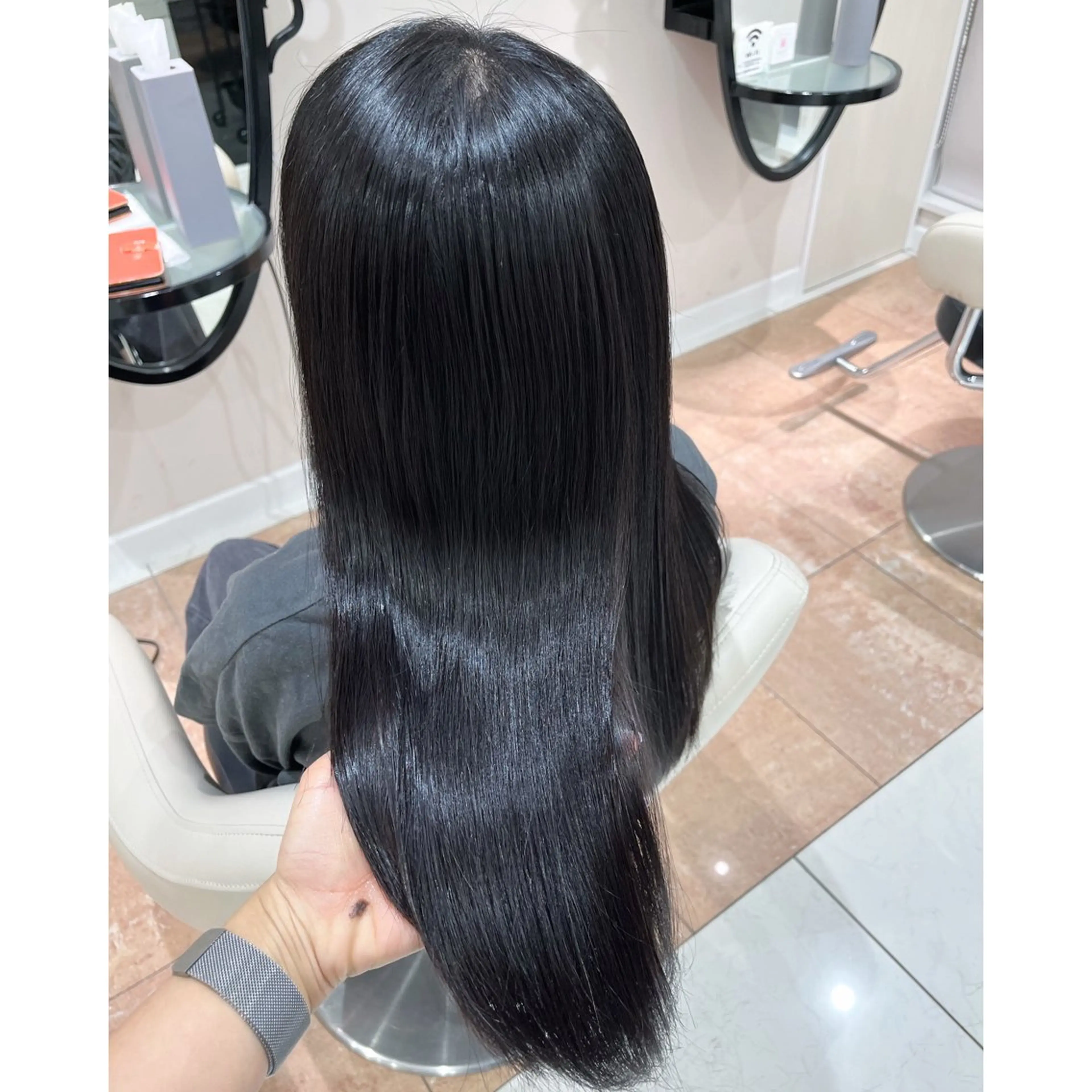 セミロング パーマ 韓国ヘア 🎀中川綾乃🎀のヘアスタイル