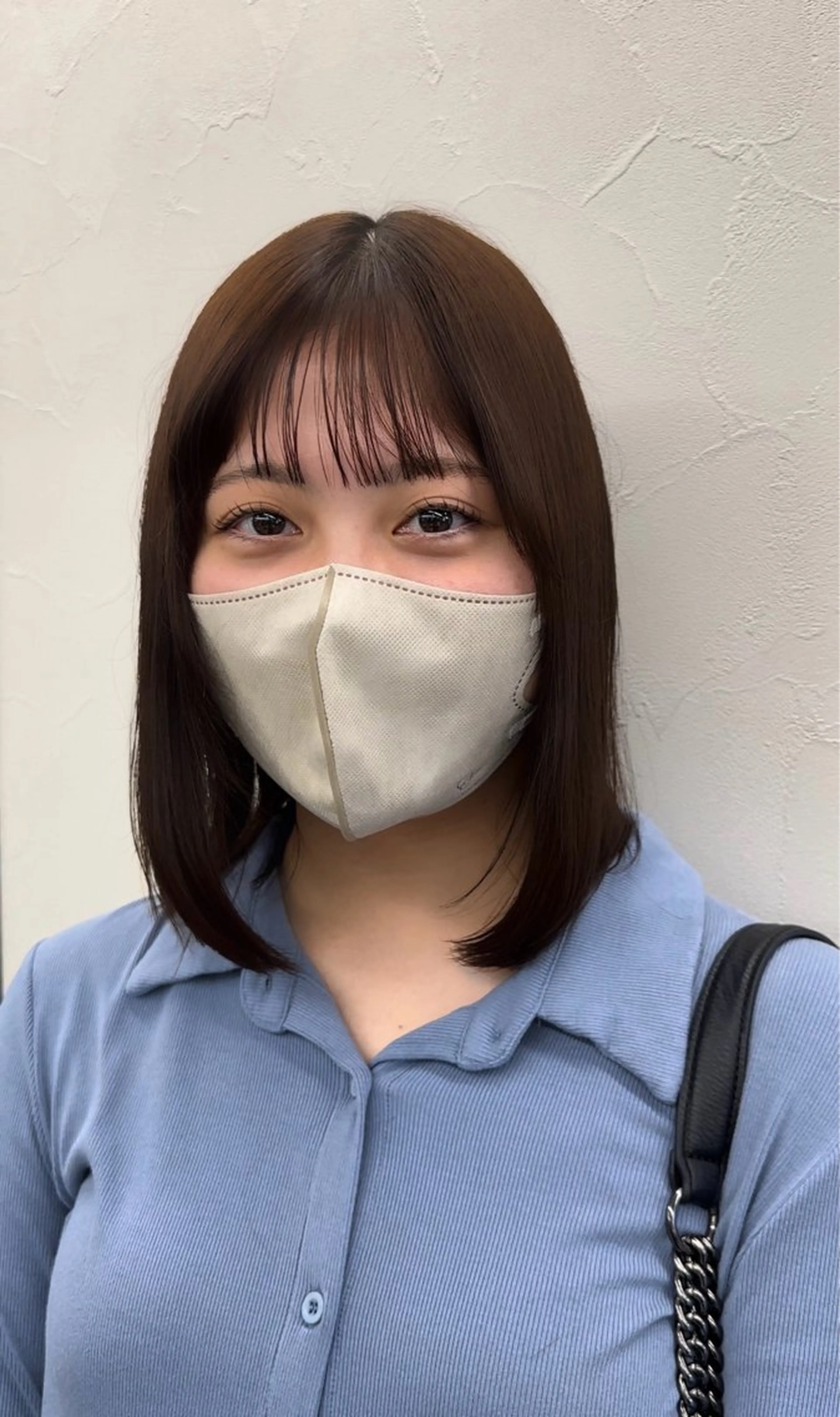 ミディアム ミディアムパーマ 髪質改善 レイヤーカット 縮毛矯正 トリートメント カット 縮毛矯正 トリートメント 髪質改善/レイヤー/ 艶髪🎀ayaneのヘアスタイル