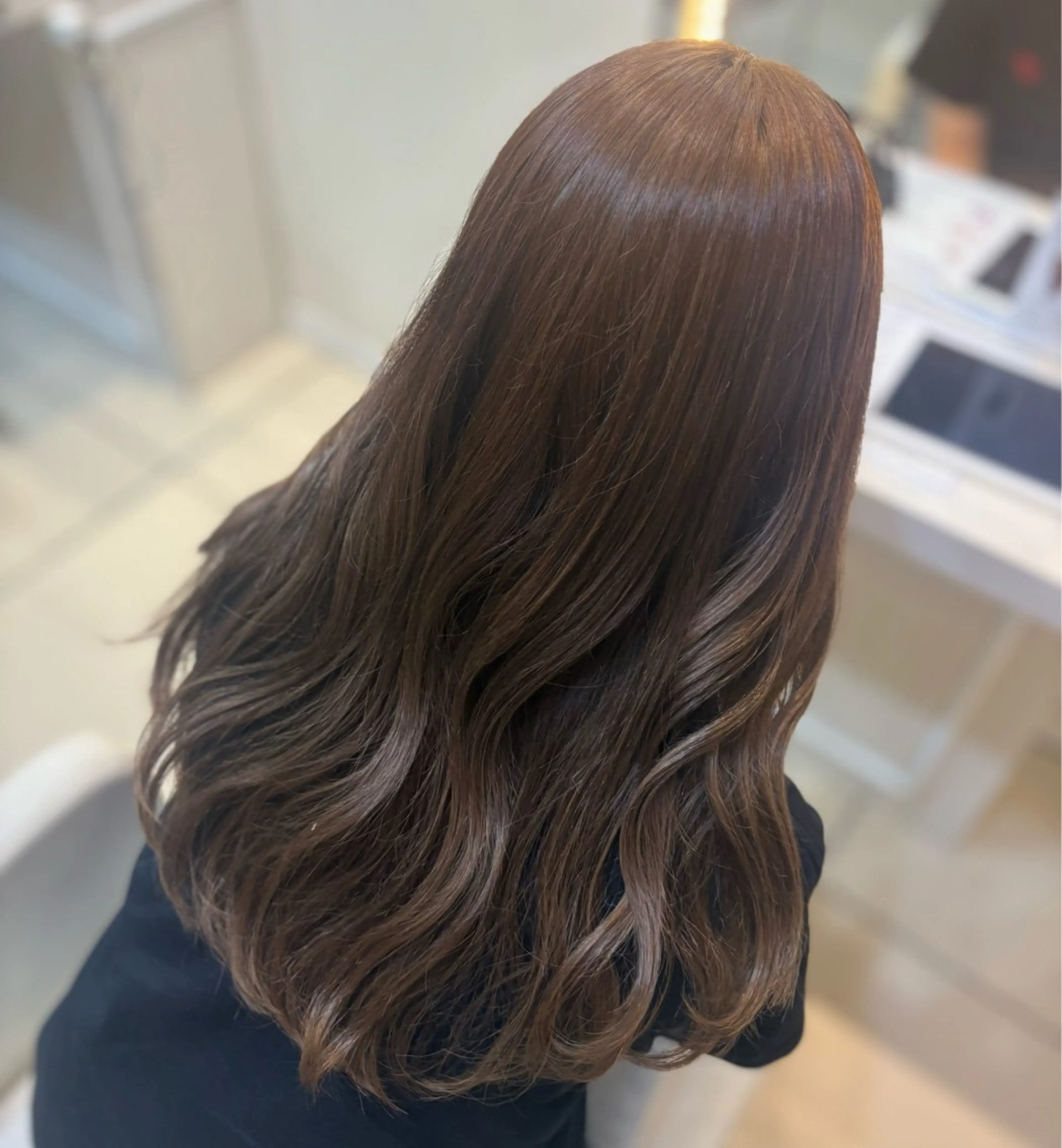 ヘアカラー🤍💚の写真