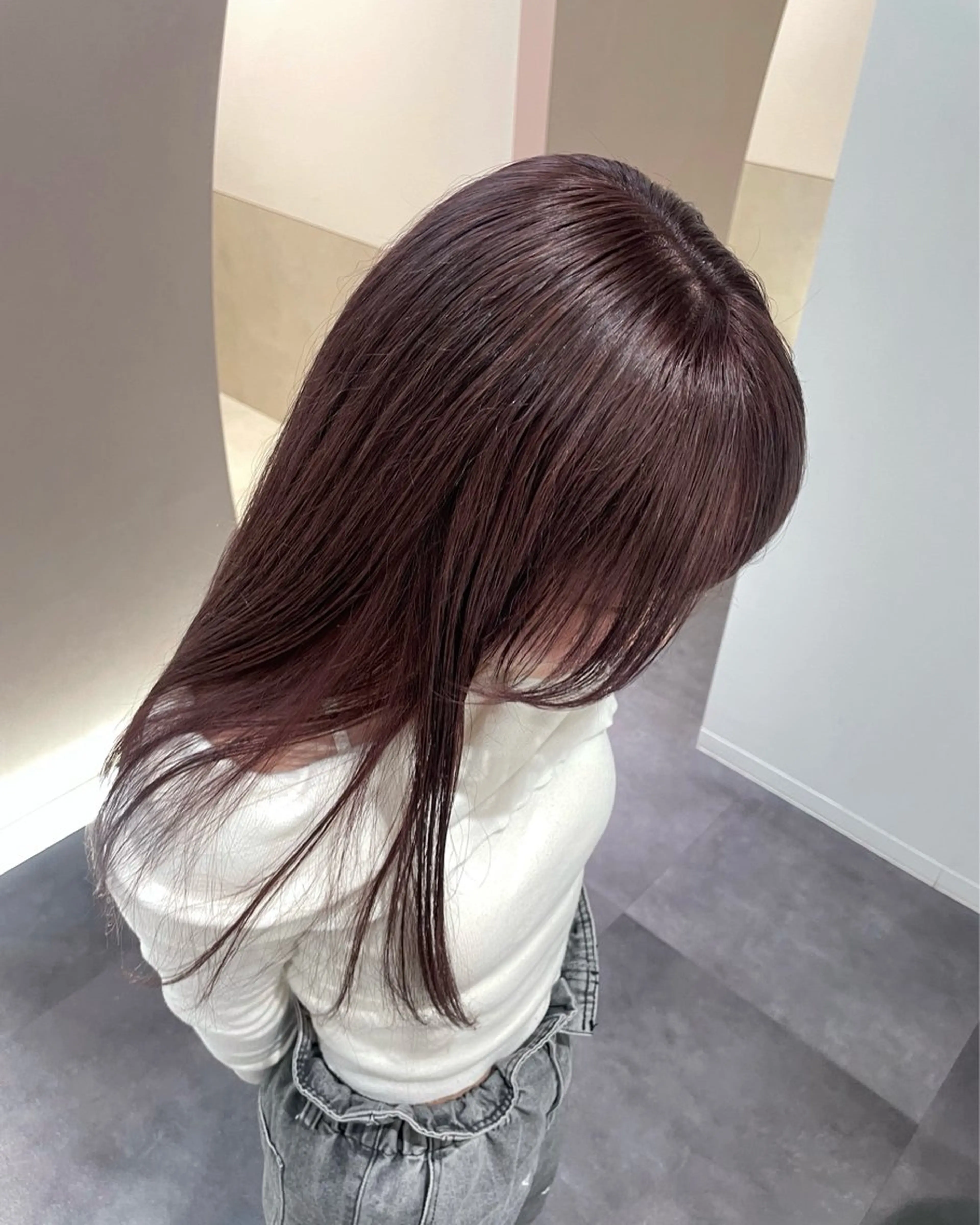 ロング カラー カット ヘアカラー トリートメント 佐野 えり奈のヘアスタイル