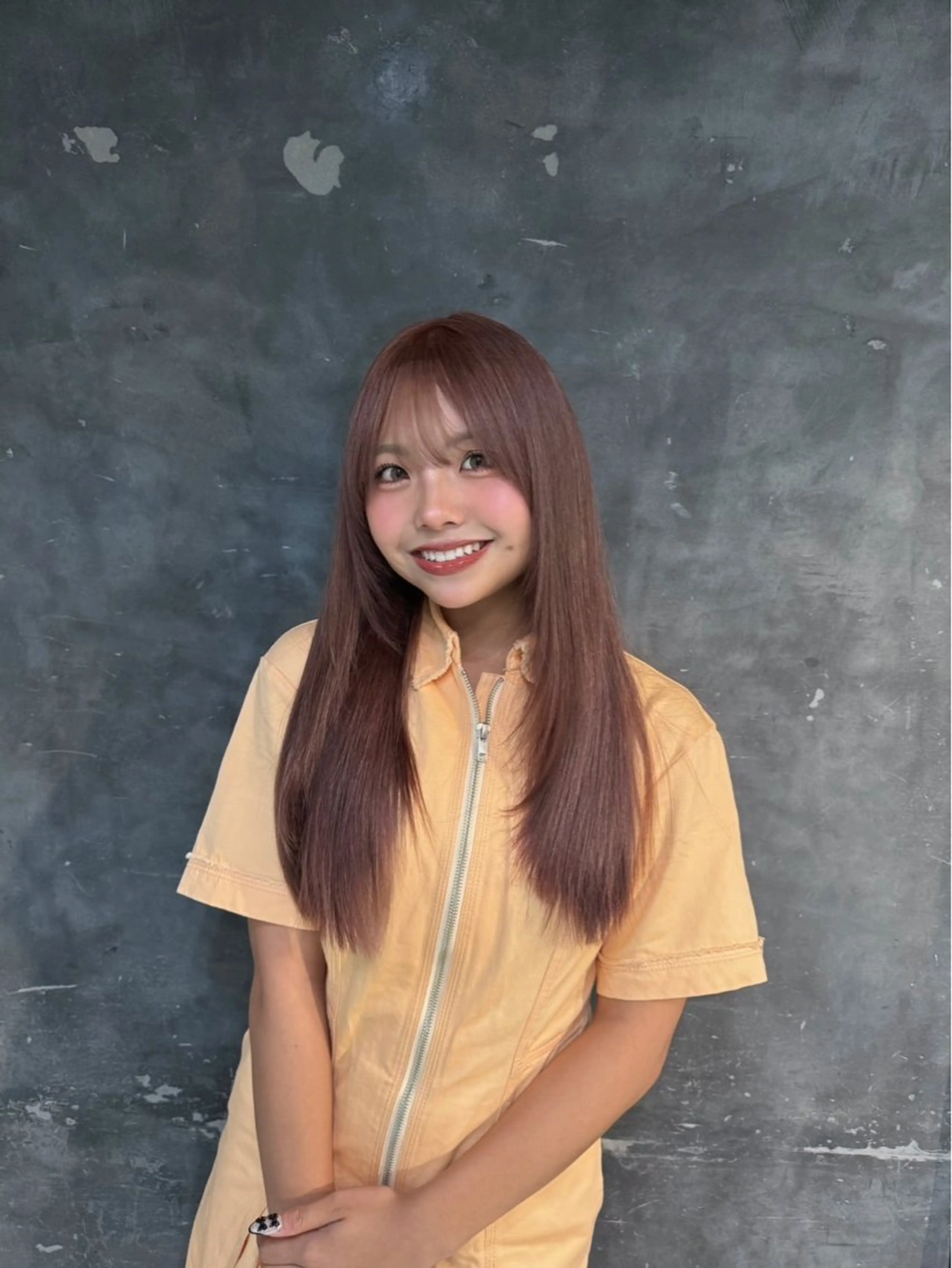 カラー ベージュカラー ピンクカラー ピンクベージュ 二宮 陽太のヘアスタイル