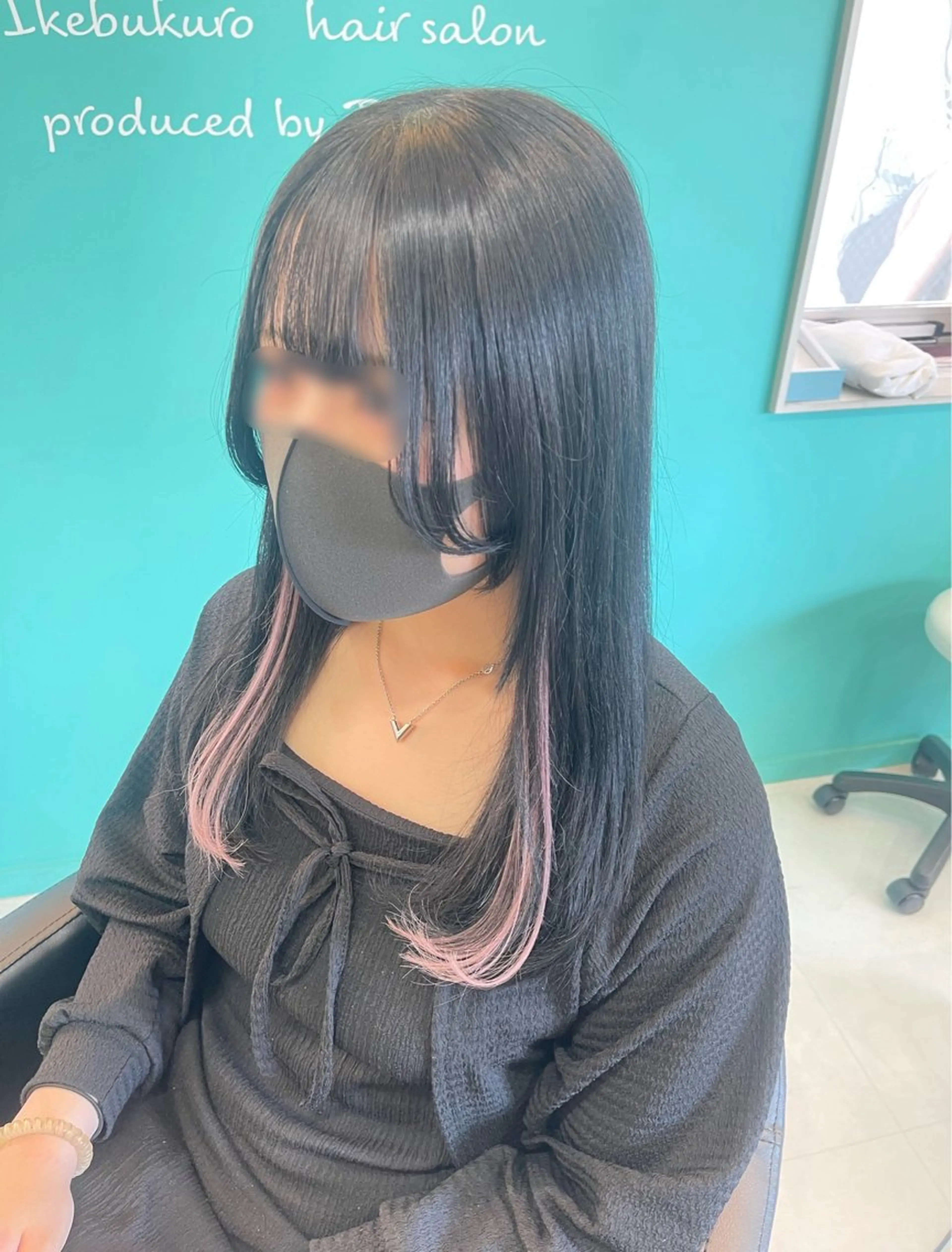 ロング カット エクステ ‎🤍艶カラー‎🤍 ハイトーンカラー🤍のヘアスタイル