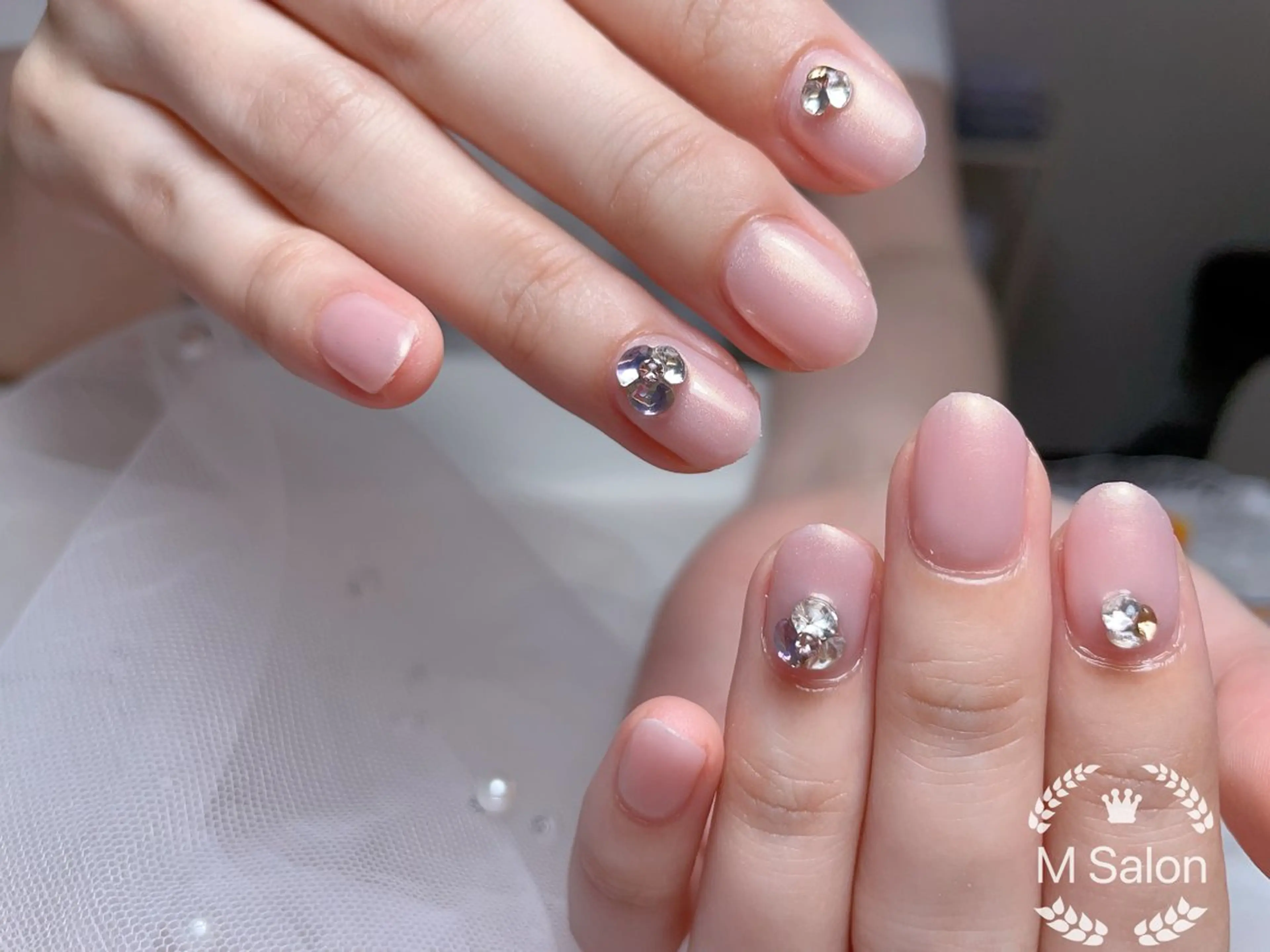 ネイル フレンチネイル マグネットネイル ニュアンスネイル オフィスネイル ワンカラーネイル Mnail _KKのネイルデザイン