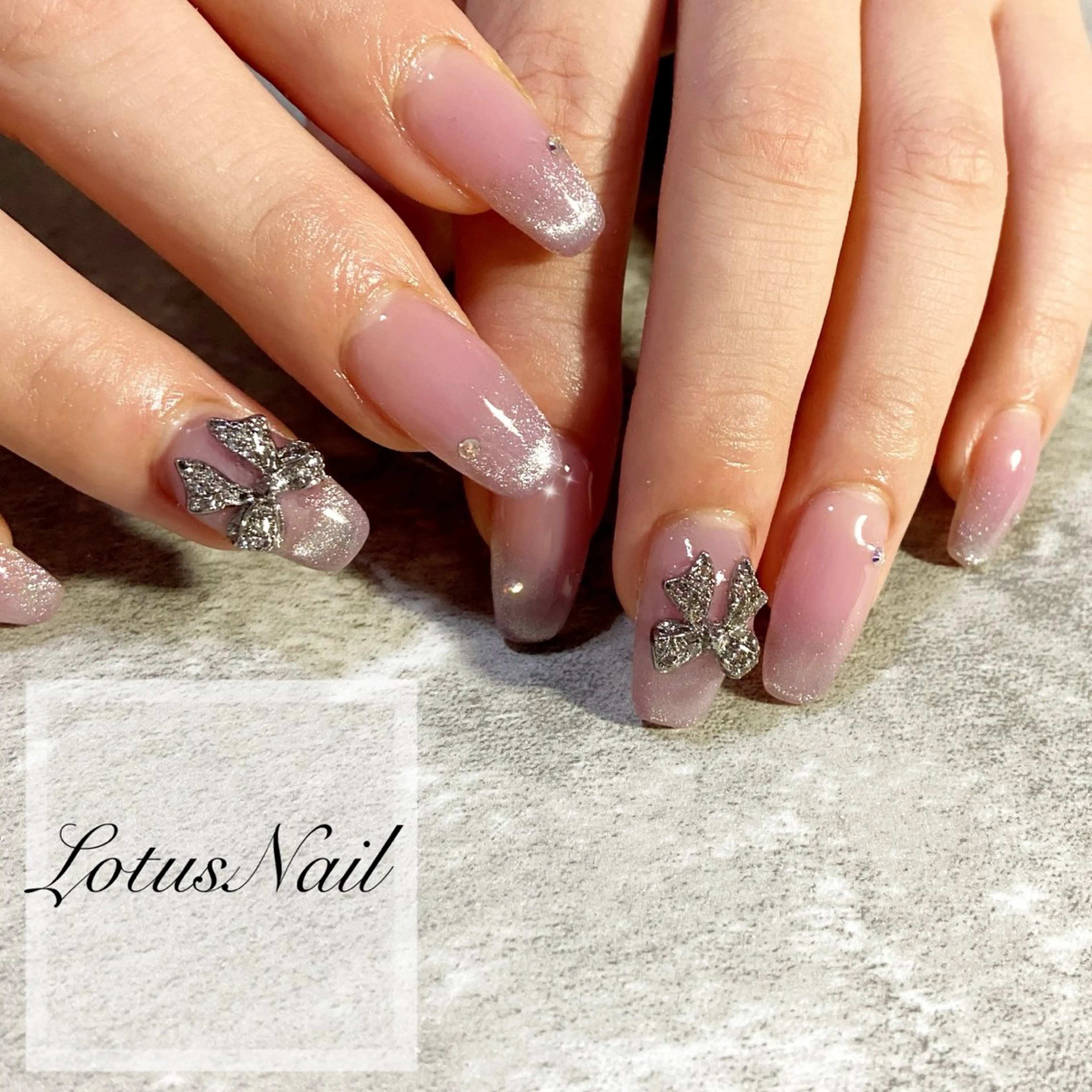 ネイル 冬ネイル Lotus Nailのネイルデザイン
