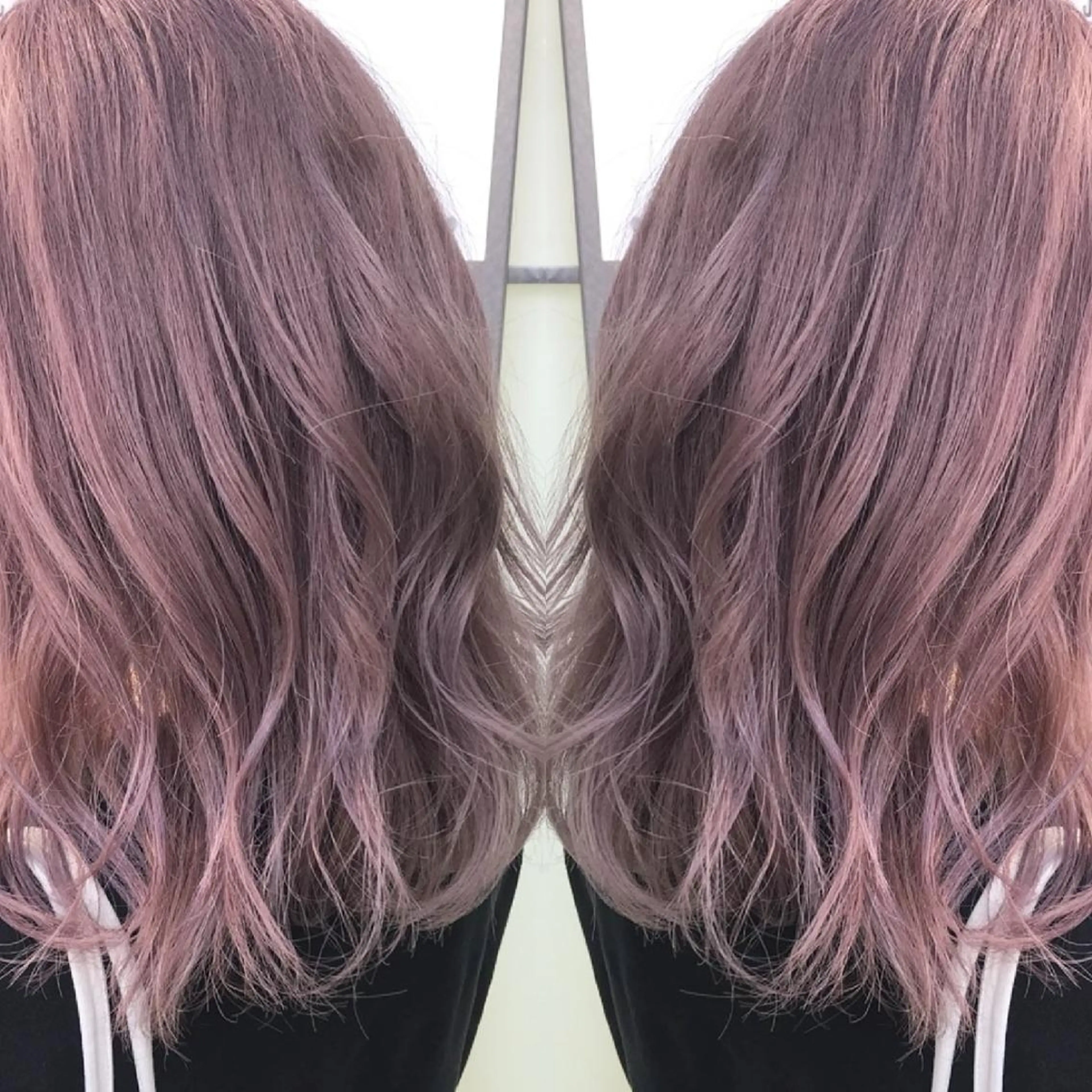 ミディアム カラー ブリーチ 透明感カラー ピンクカラー バイオレットカラー 竹内啓太 ボブのヘアスタイル