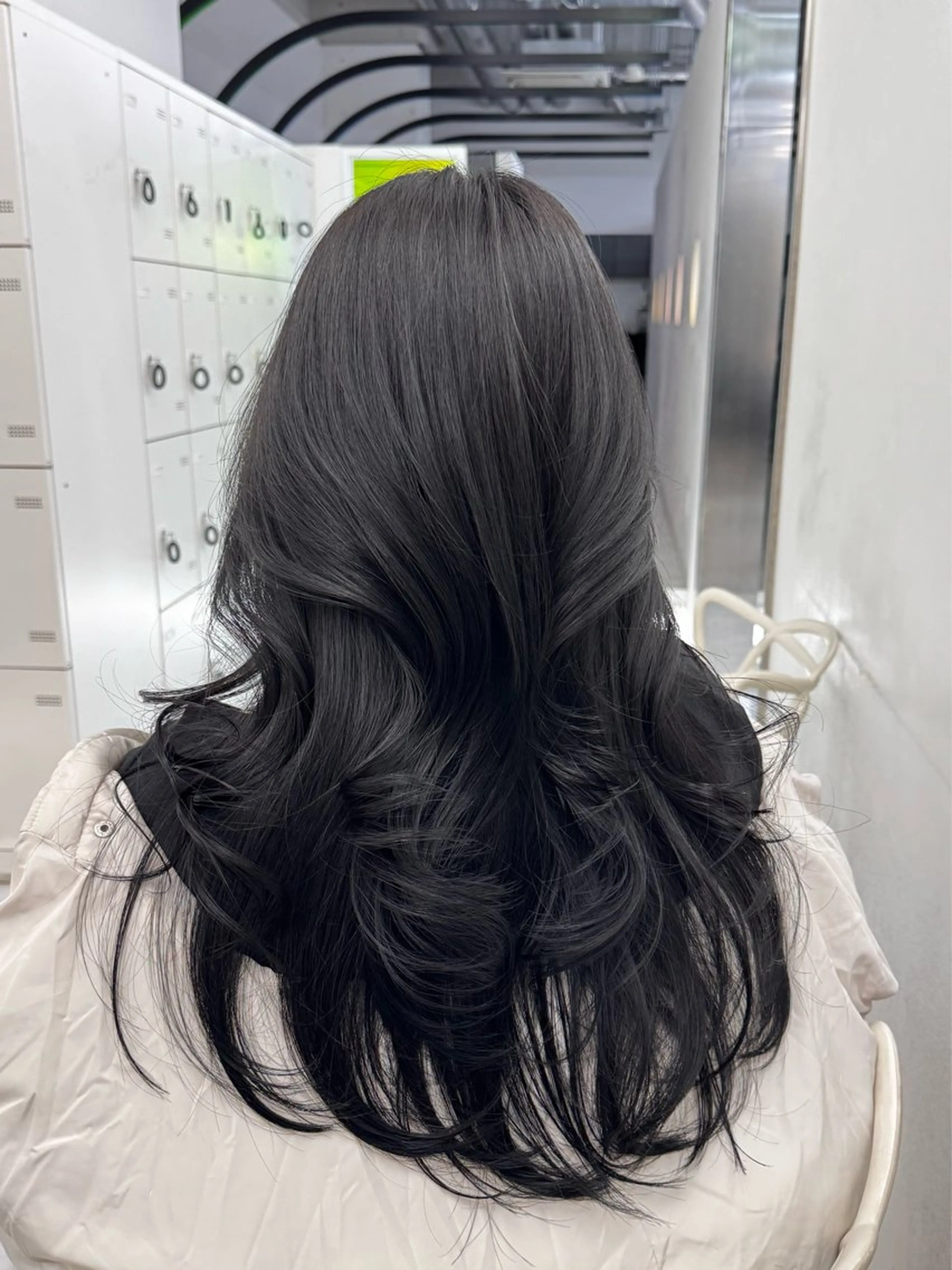 ロング カット ヘアカラー トリートメント 🤍韓国暗髪 レイヤー🤍きょうのヘアスタイル