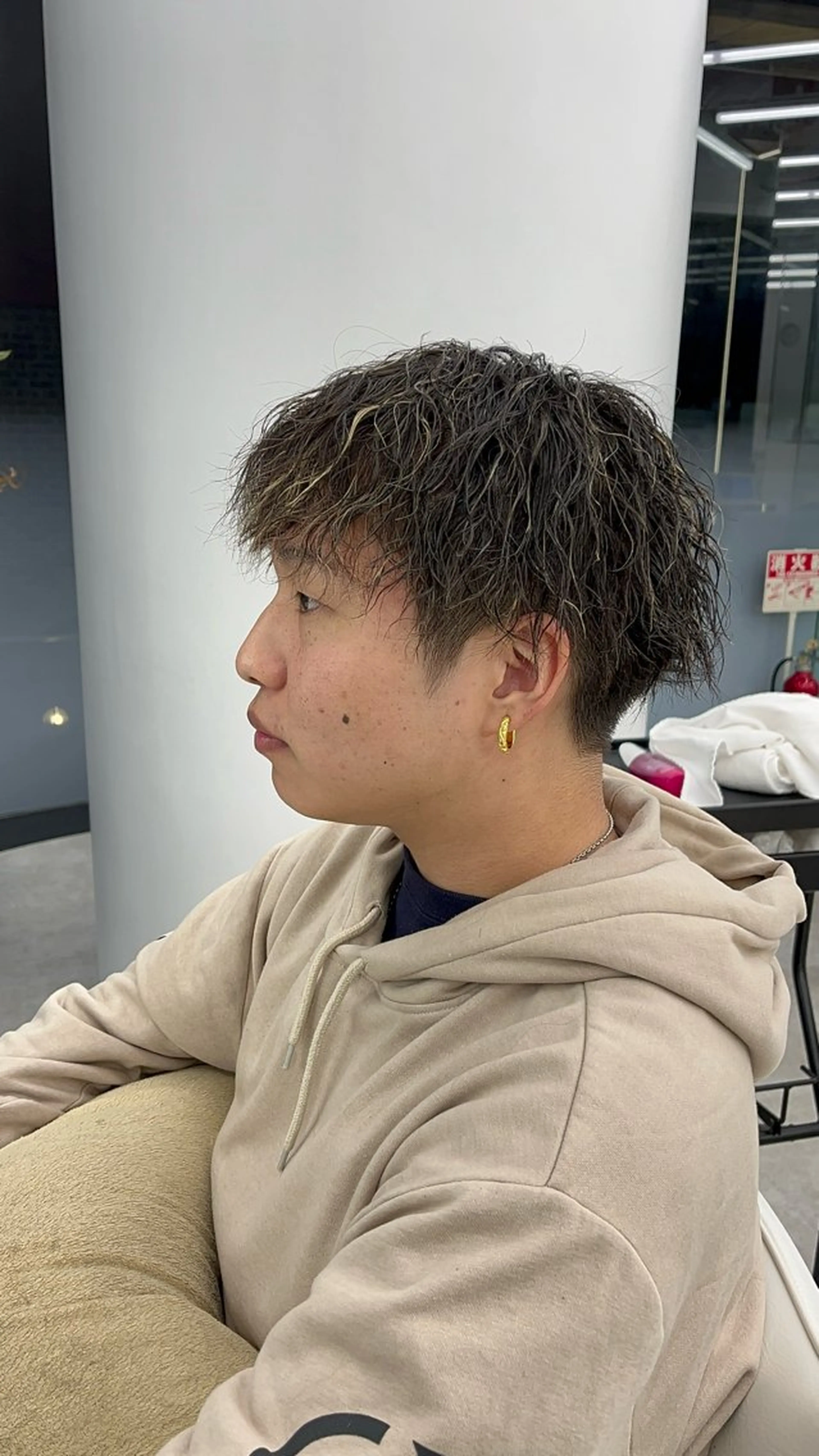 パーマ メンズ カット パーマ トリートメント 森龍馬 メンズ専門美容師のヘアスタイル