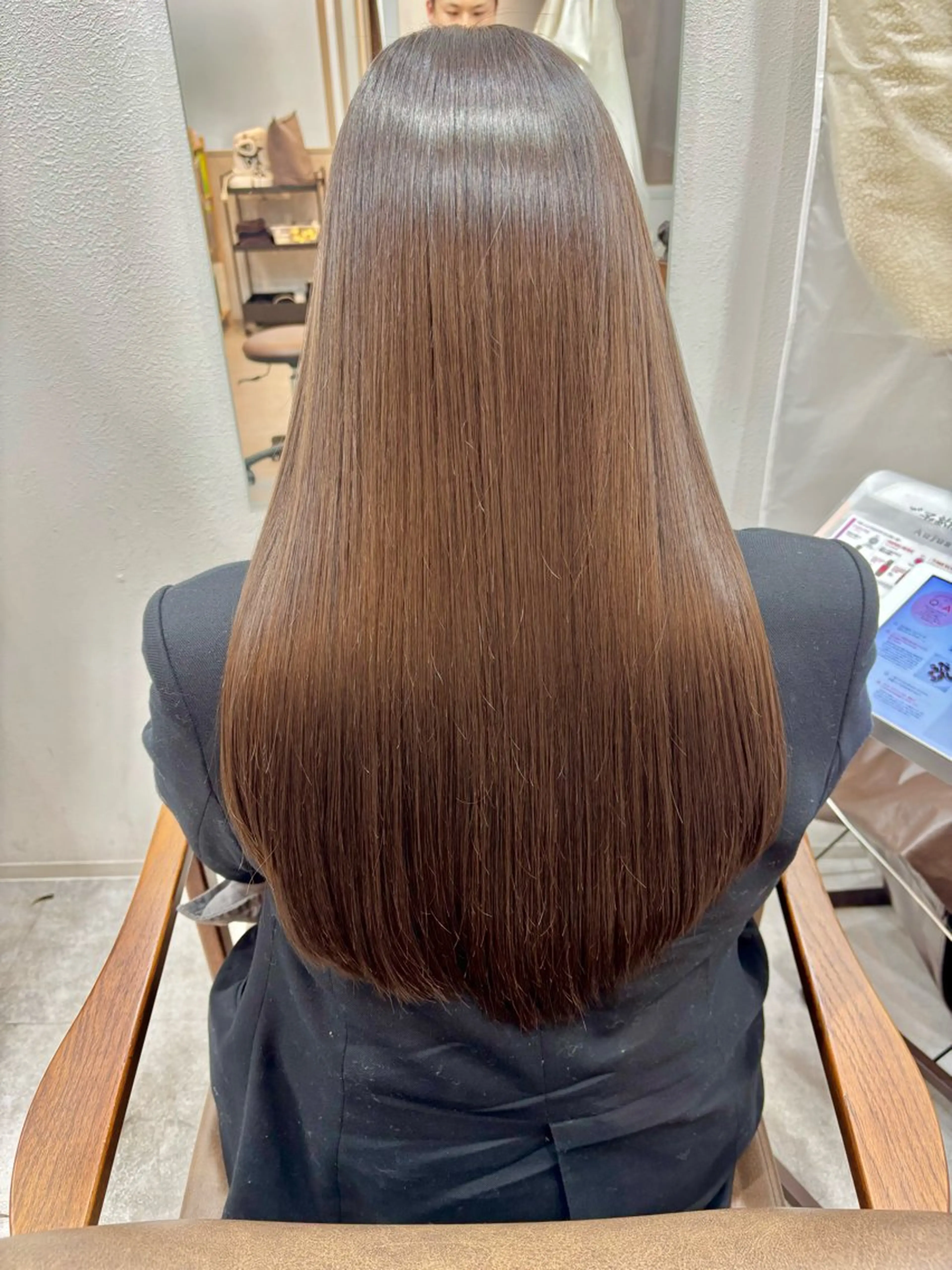 ロング カット 縮毛矯正 トリートメント 美髪矯正 代表久保田のヘアスタイル
