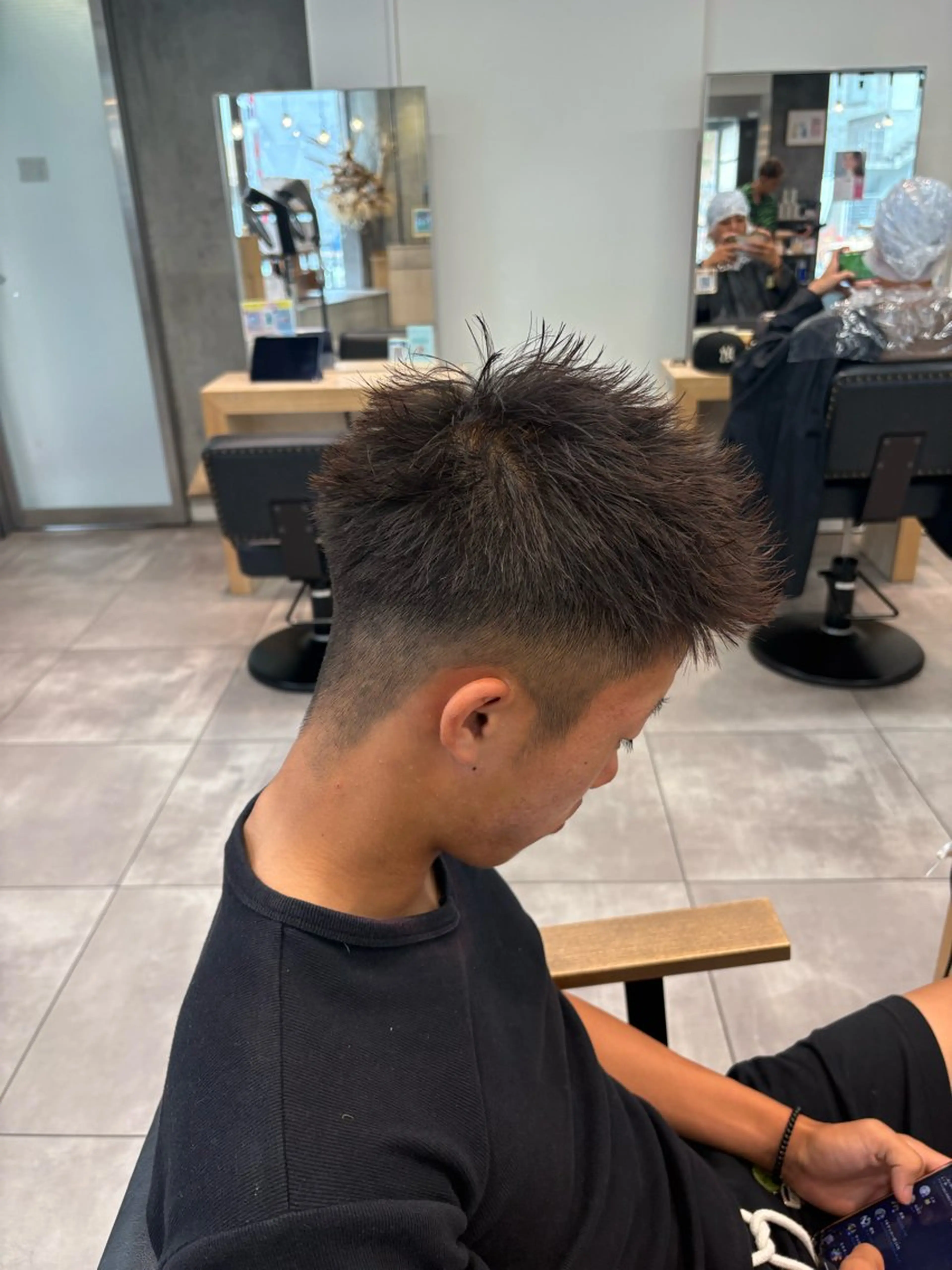 ショート メンズ 学生（メンズ向け） スパイキーショート 学生 似合わせカット ショートヘア カット メンズ/パーマ/ハイ トーン/HIKARUのヘアスタイル