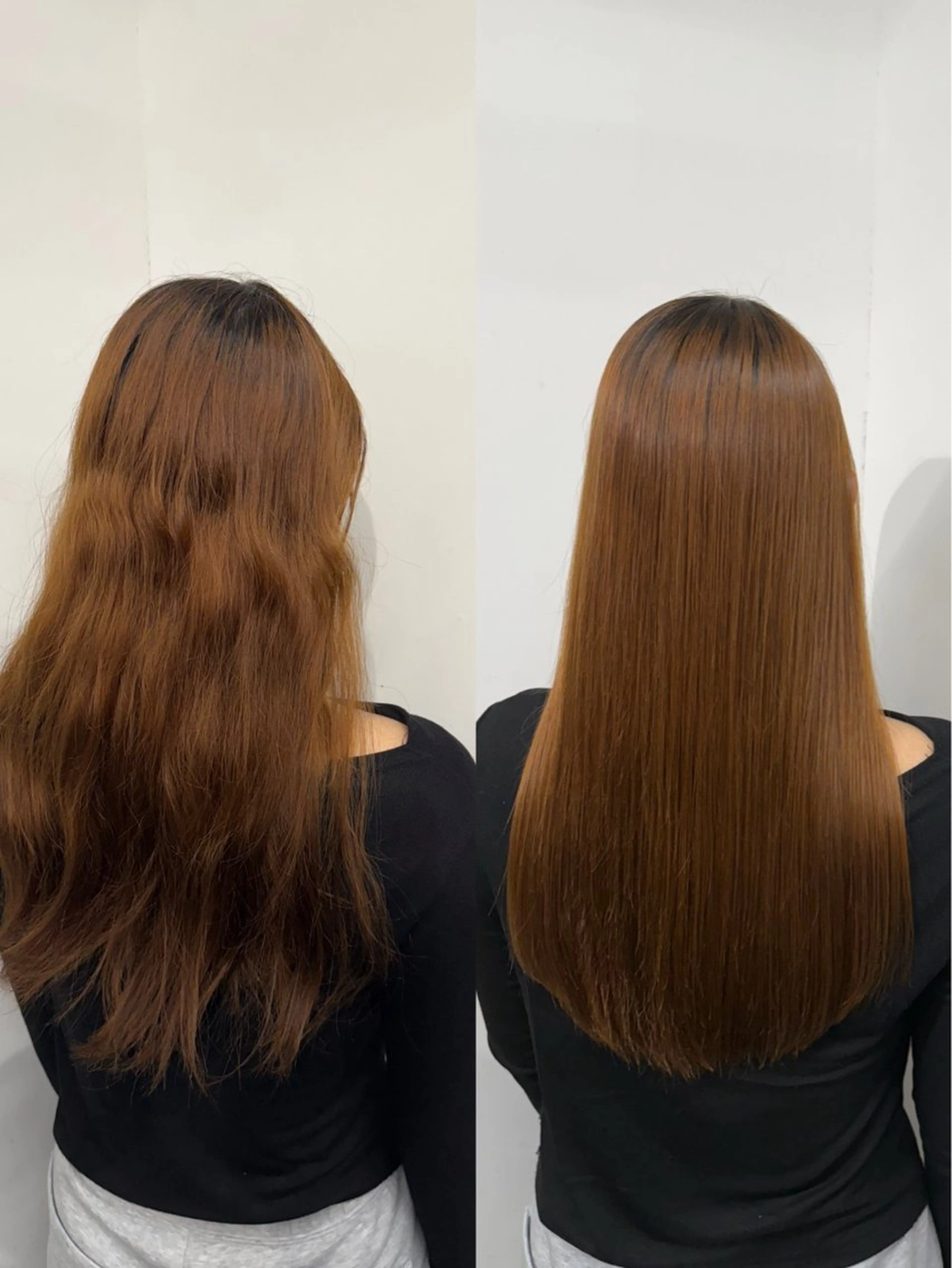 ロング 伸ばしかけ カット 縮毛矯正 トリートメント ひろし/髪質改善/ 縮毛矯正/上品✨のヘアスタイル