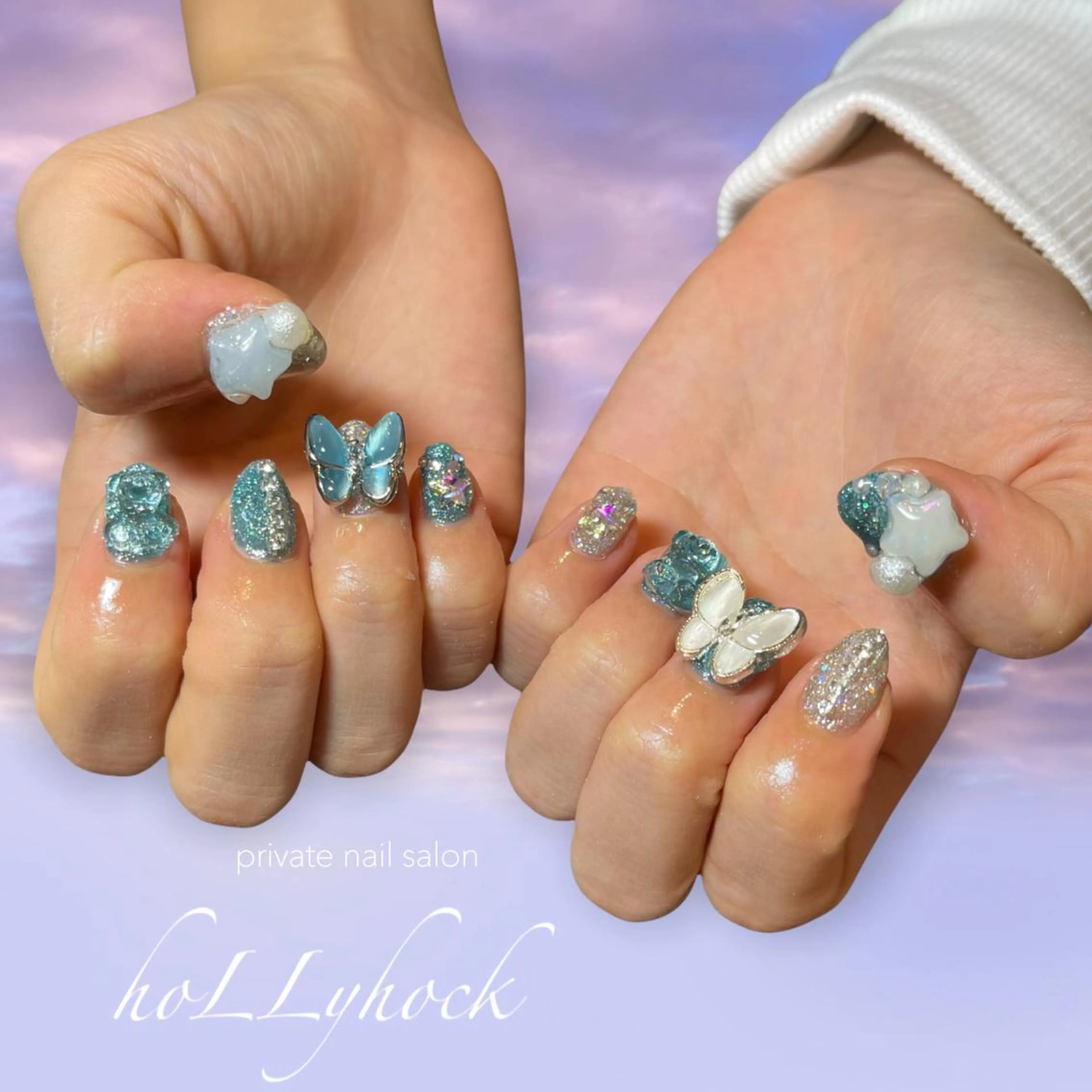 ネイル ハンドネイル nail salon hoLLyhockのネイルデザイン