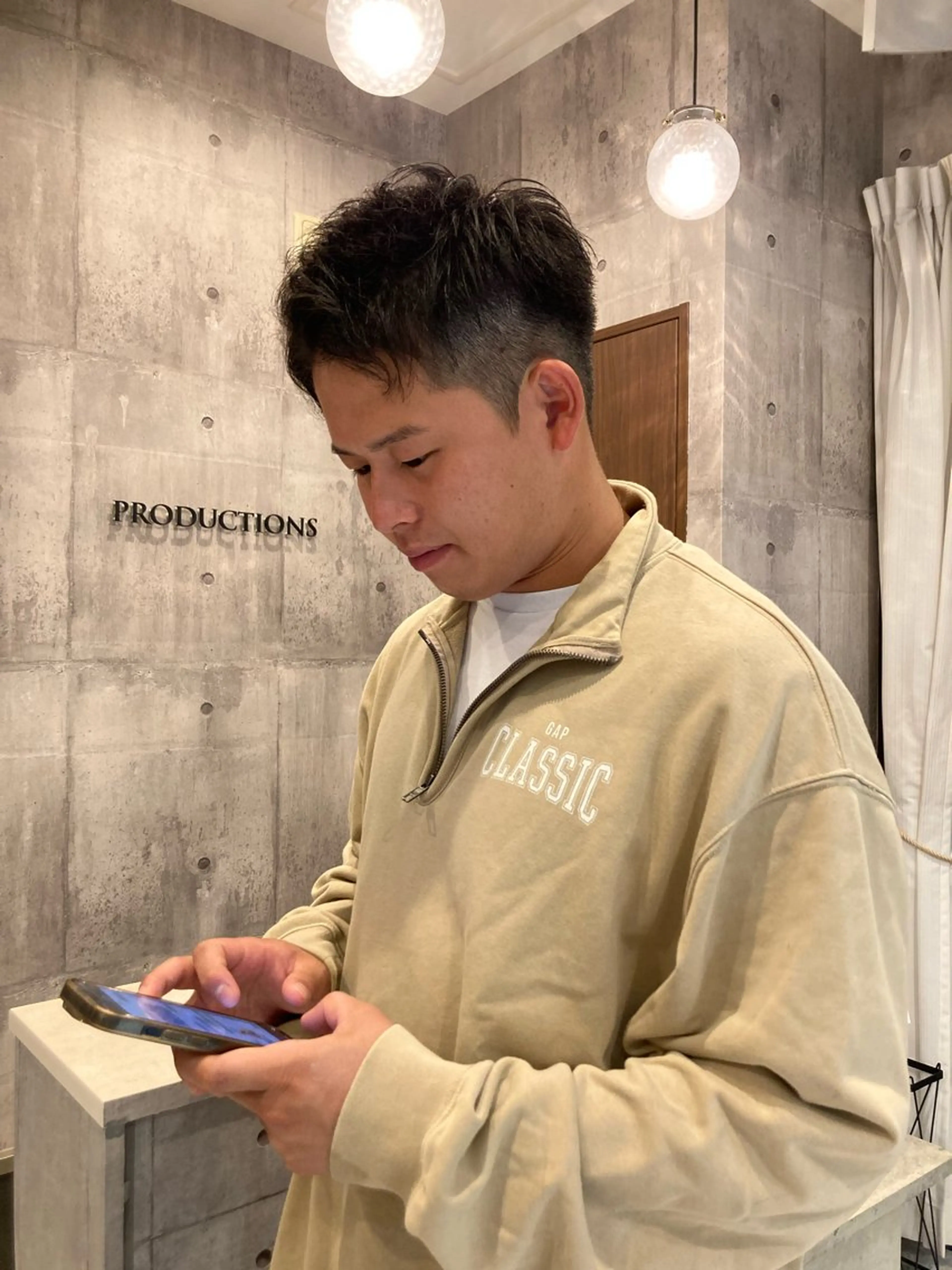 メンズ スパイキーショート HairSalon Productions所属・ハマノ ミユのヘアスタイル