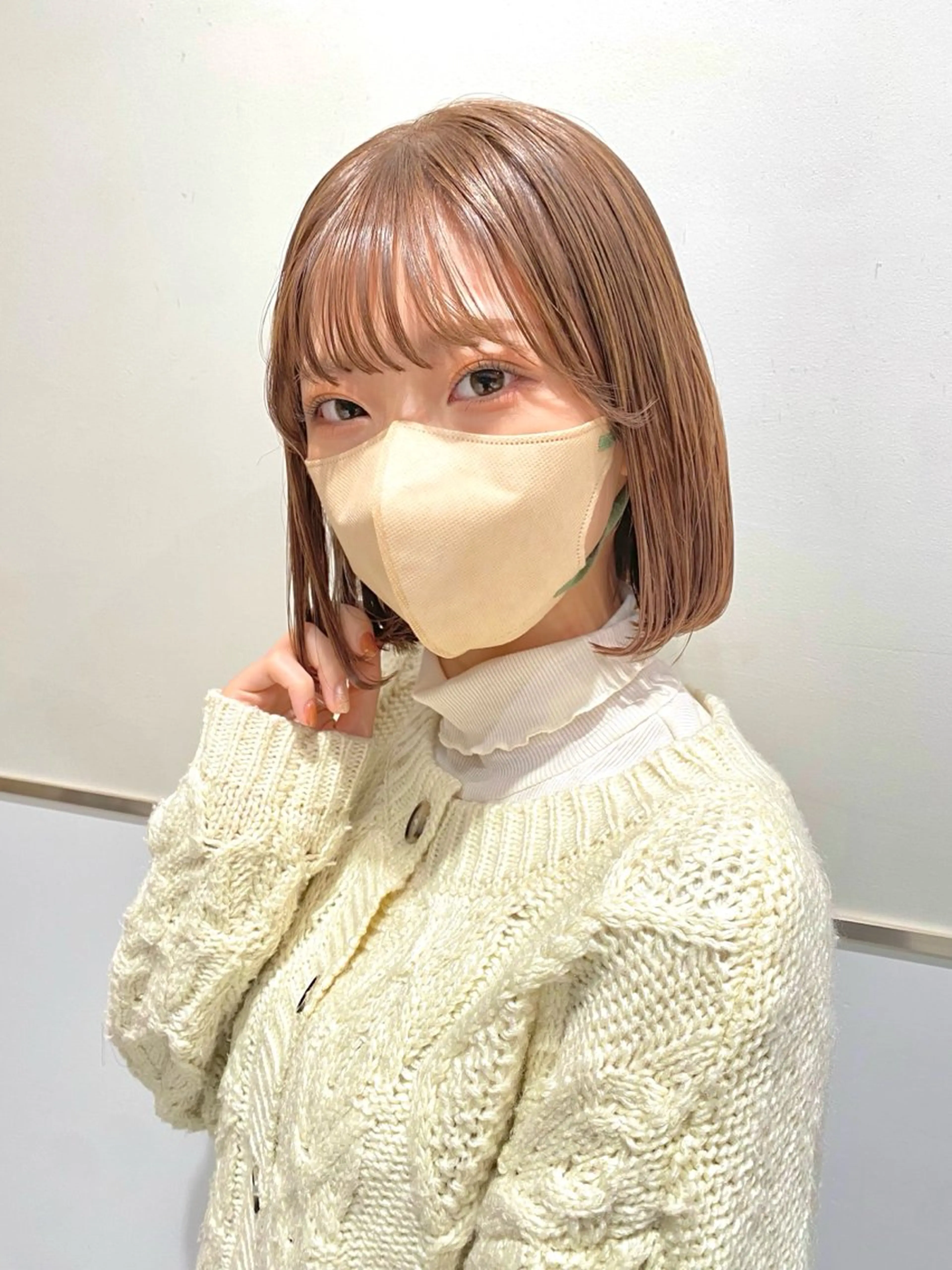 ミディアム カラー カット ヘアカラー トリートメント トイロ武蔵小杉所属・ナチュラル韓国ヘア 🇰🇷塚田凌太のヘアスタイル