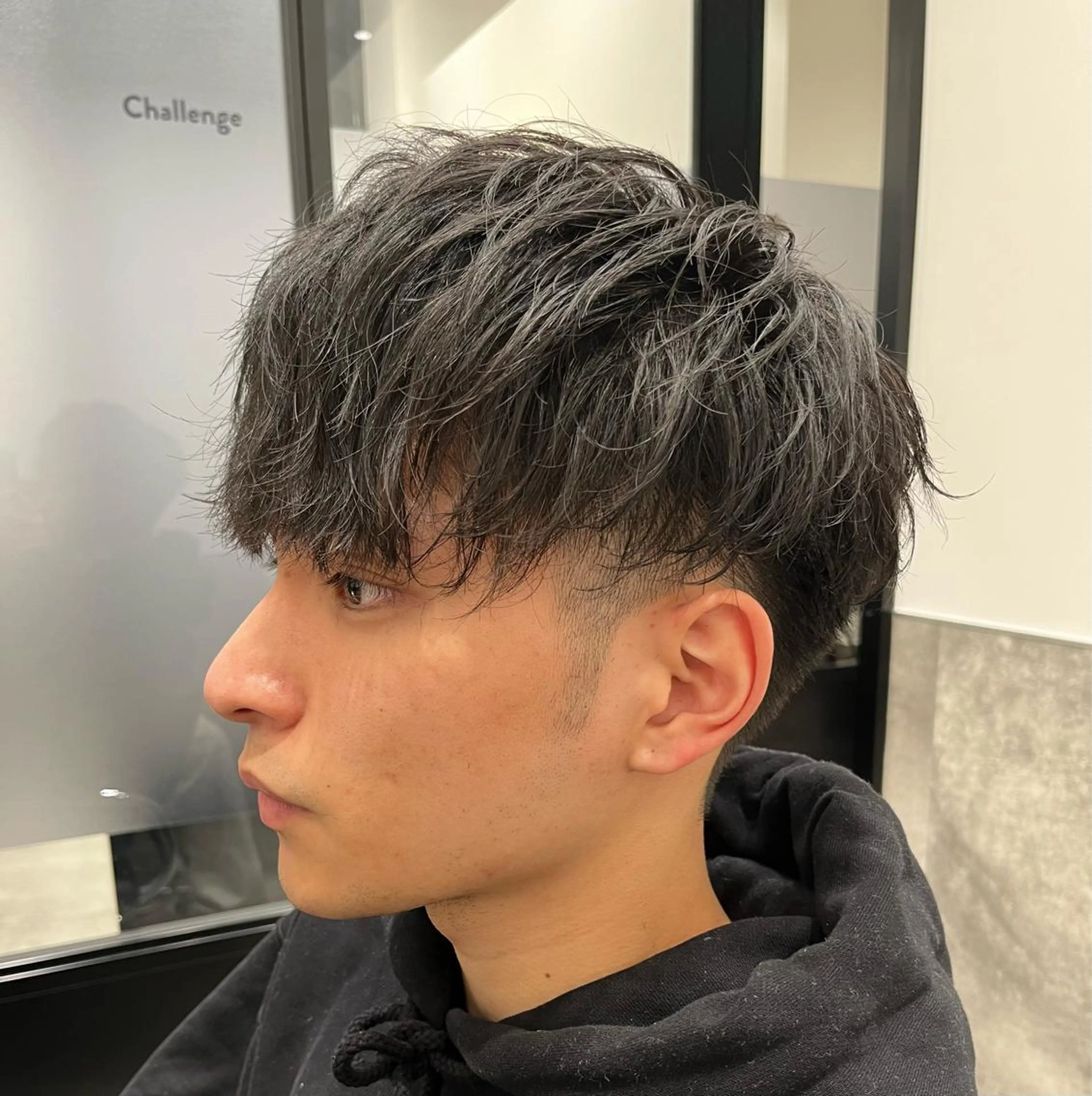 ショート パーマ メンズ カット パーマ トリートメント 店舗移動します ご連絡くださいESAのヘアスタイル