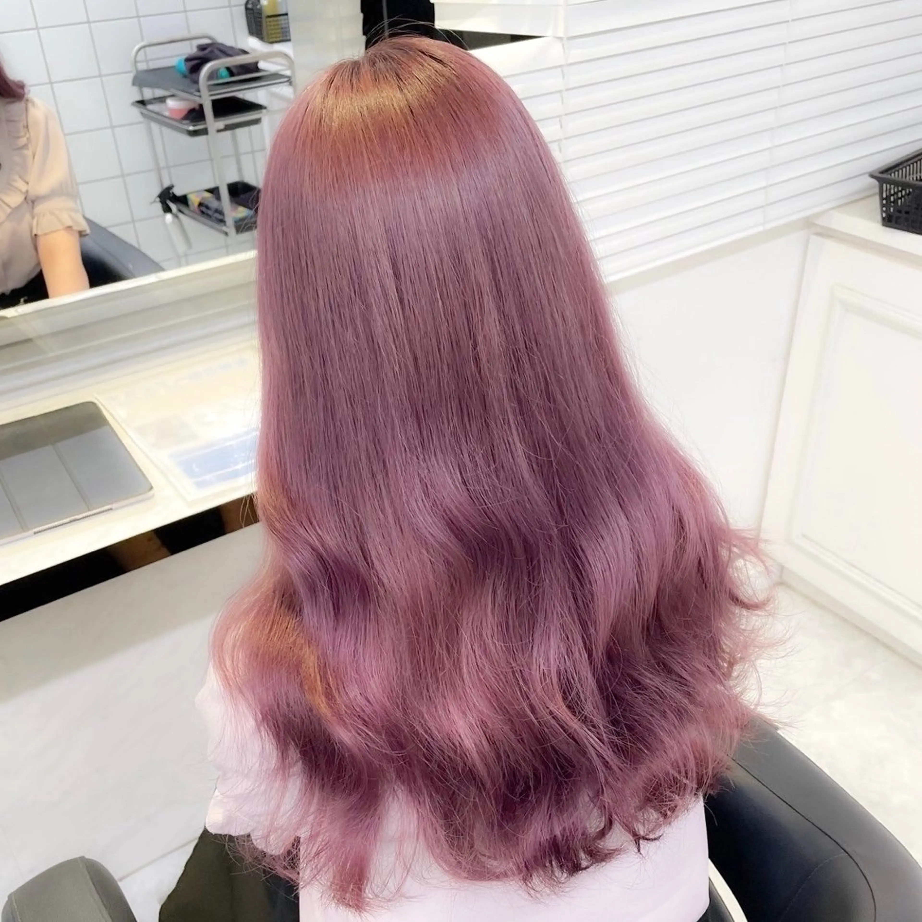 ロング カラー ヘアカラー ヘッドスパ ヘアセット モテガーリー🎀ピン クヘア/SHIONEのヘアスタイル