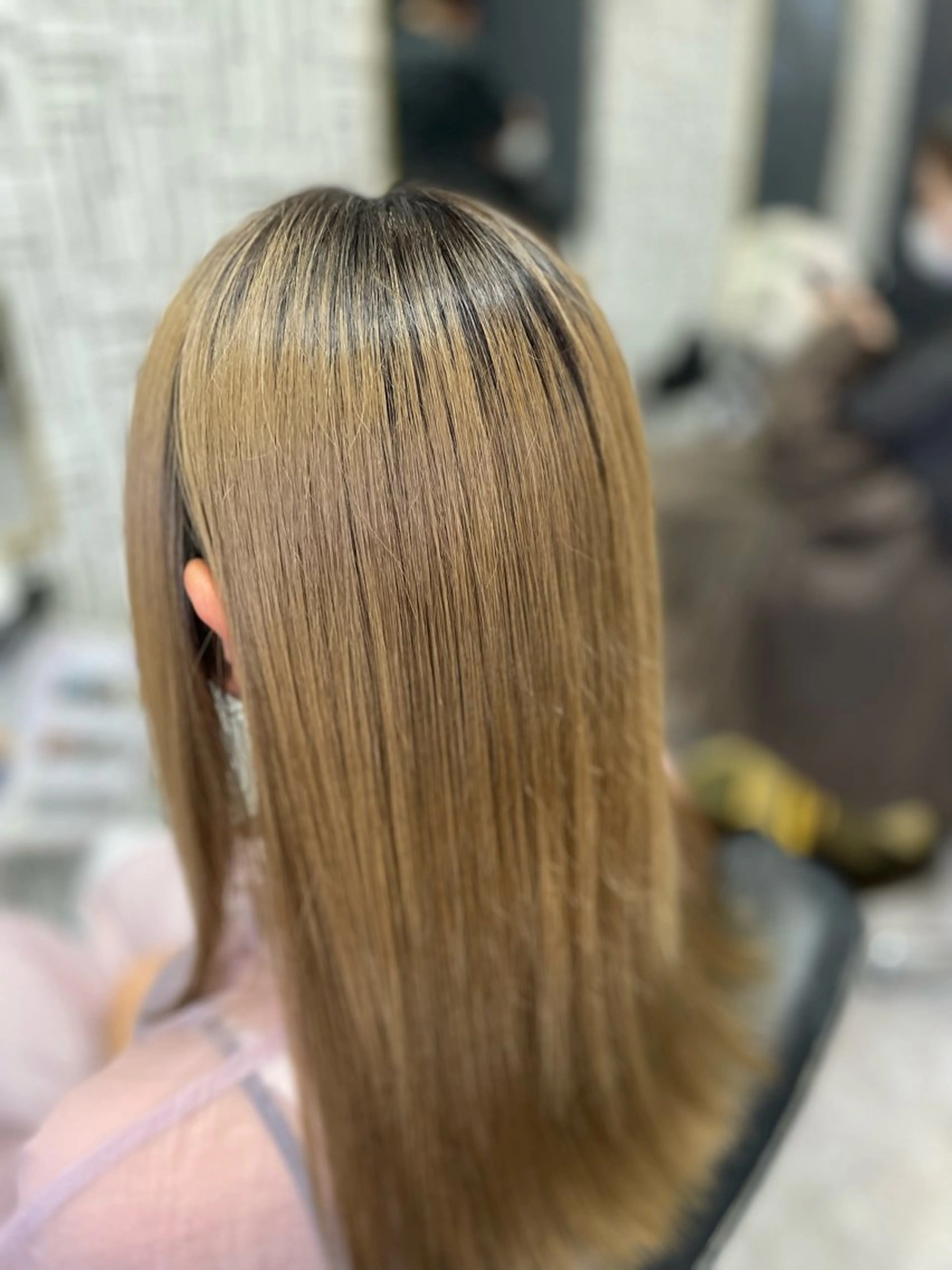 ロング カット 縮毛矯正 トリートメント 篠原 侑作のヘアスタイル