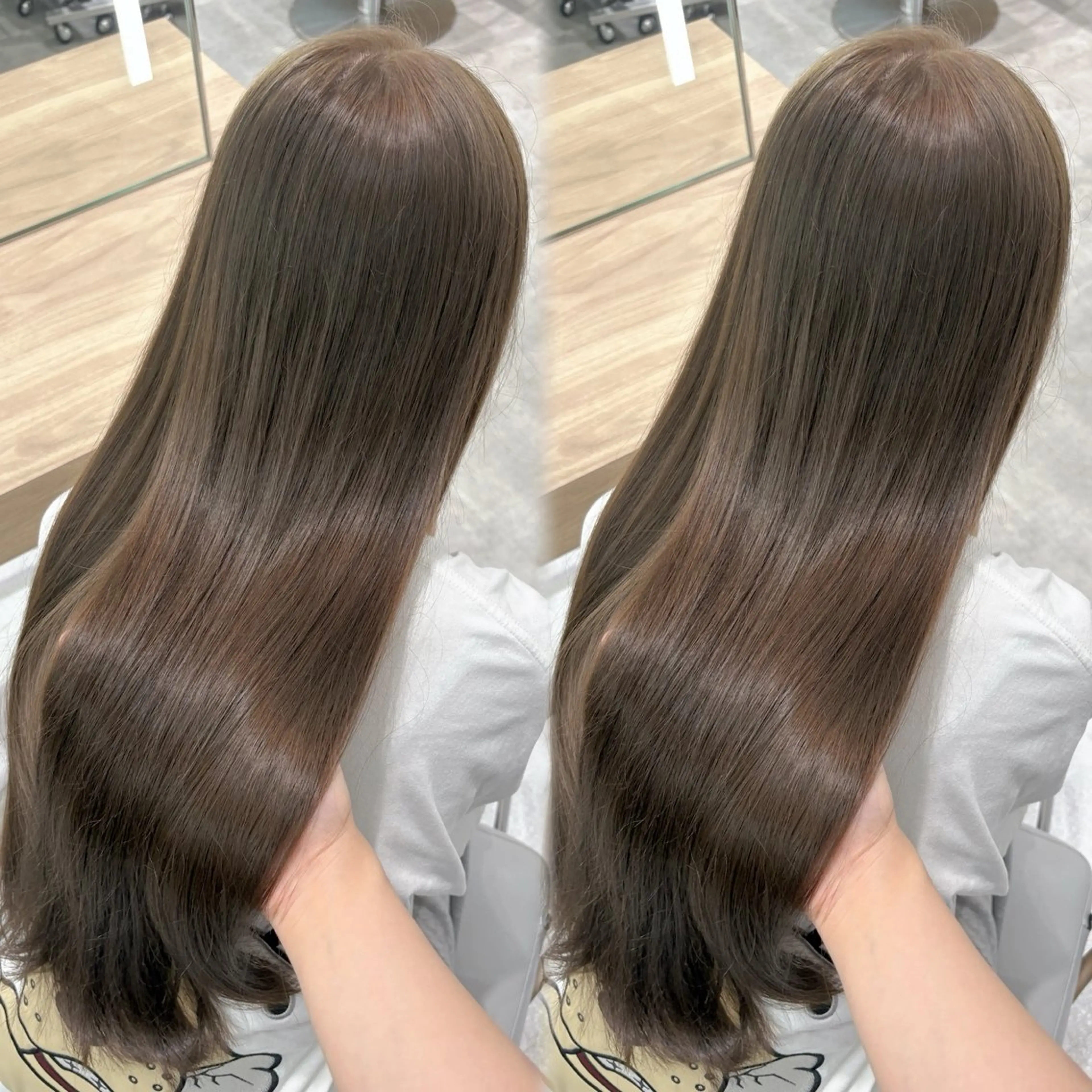 ロング ヘアカラー 美髪縮毛矯正/ ケアカラー🍓KAEのヘアスタイル