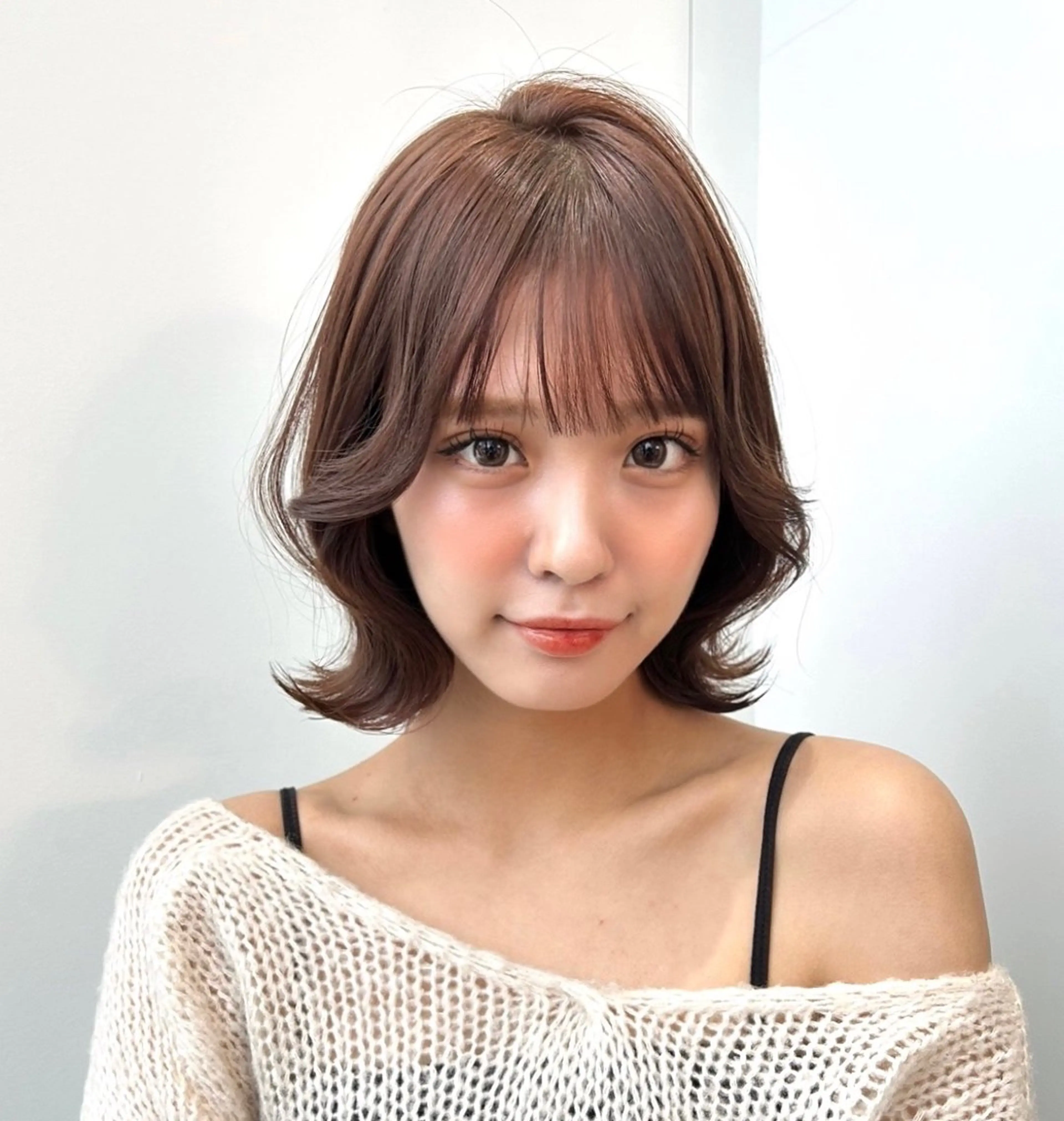 ショート カラー 莉乃/縮毛矯正/髪質 改善/艶カラーのヘアスタイル