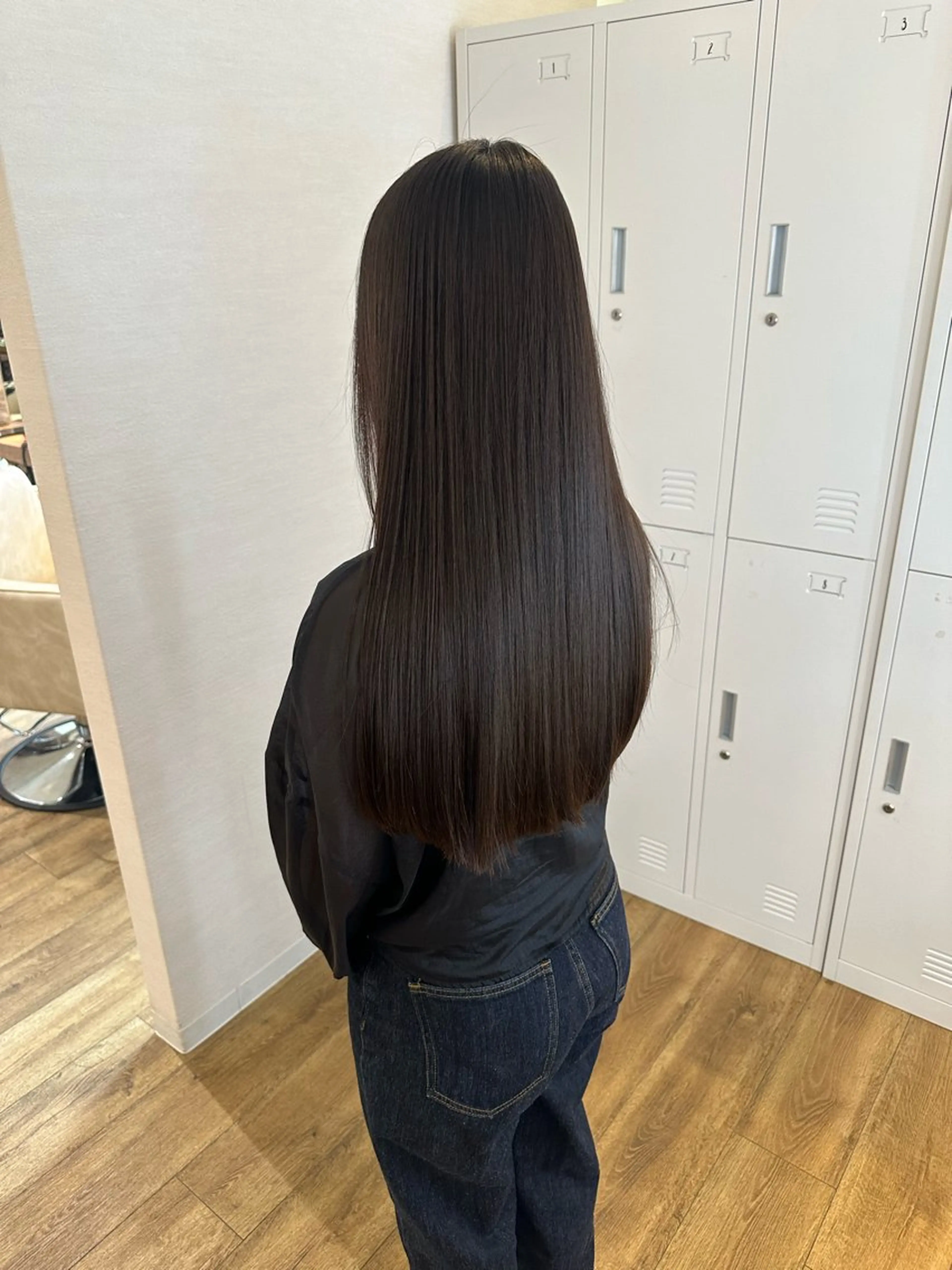 ロング 縮毛矯正 ACRO梅田【アクロ】所属・朝が楽になる縮毛矯正 顔周りカットU24のヘアスタイル