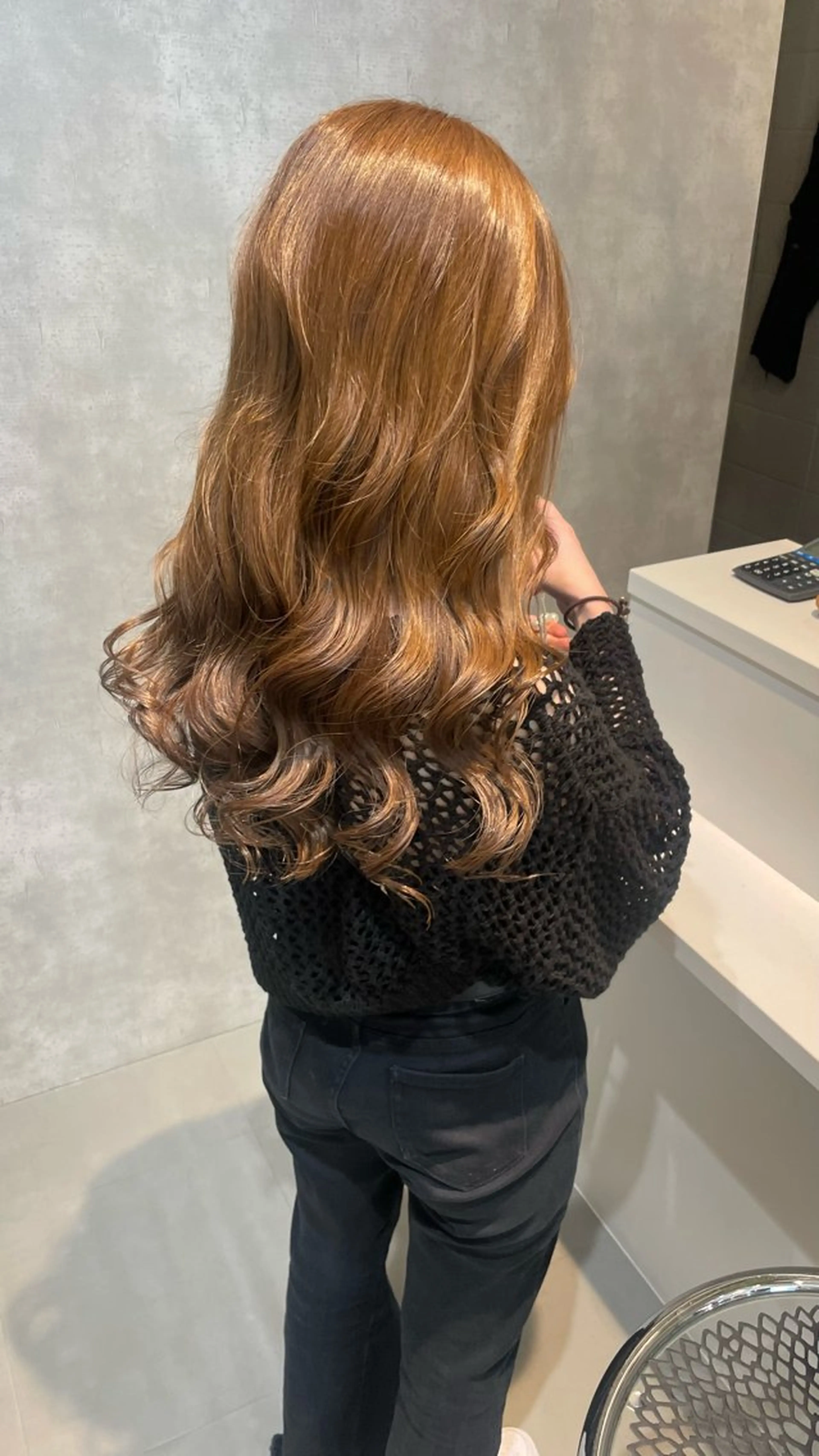 ロング ヘアカラー トリートメント chic 渡辺 桃羽のヘアスタイル