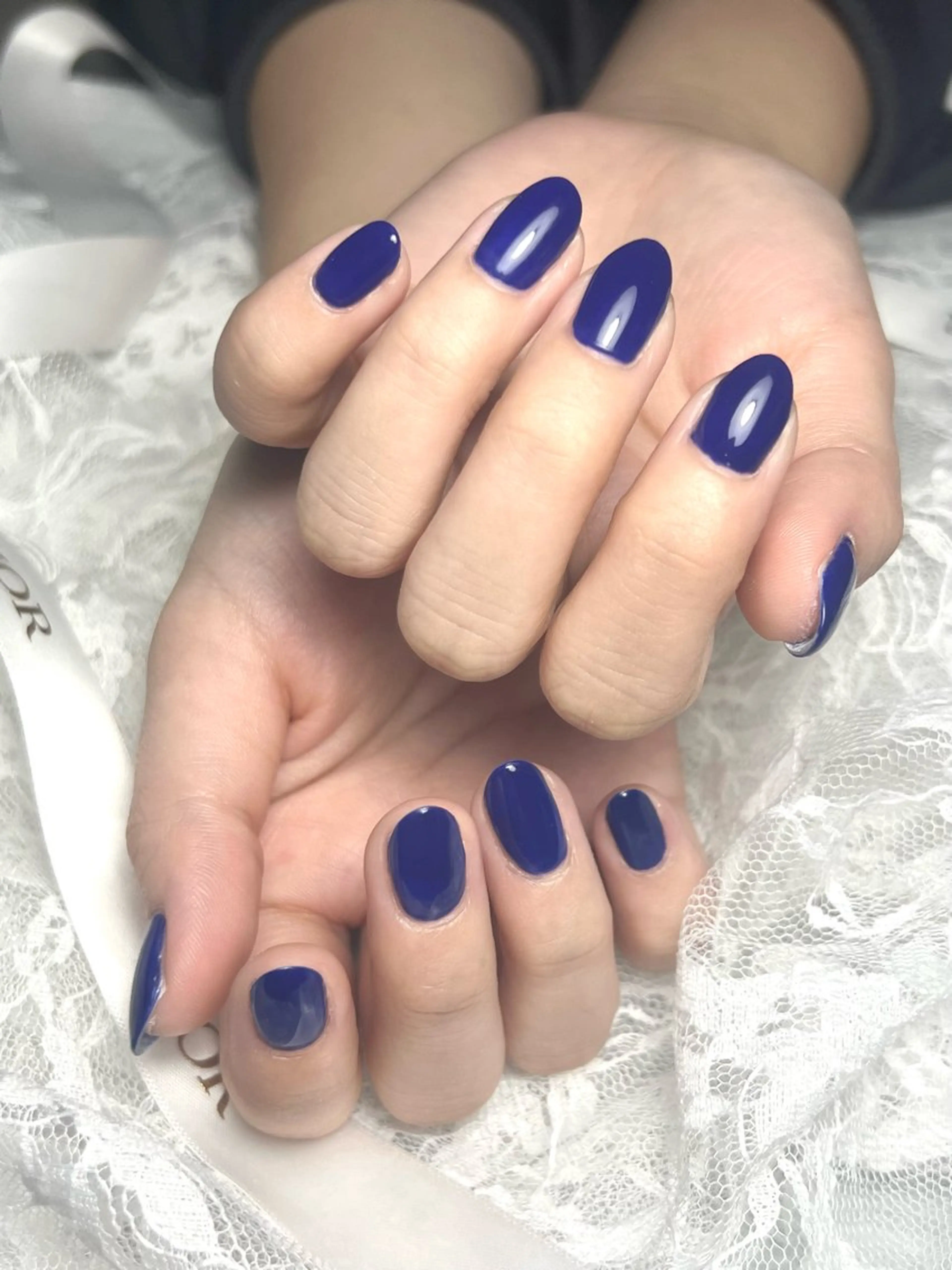 ネイル ネイビー ハンドネイル miku nail🦋のネイルデザイン