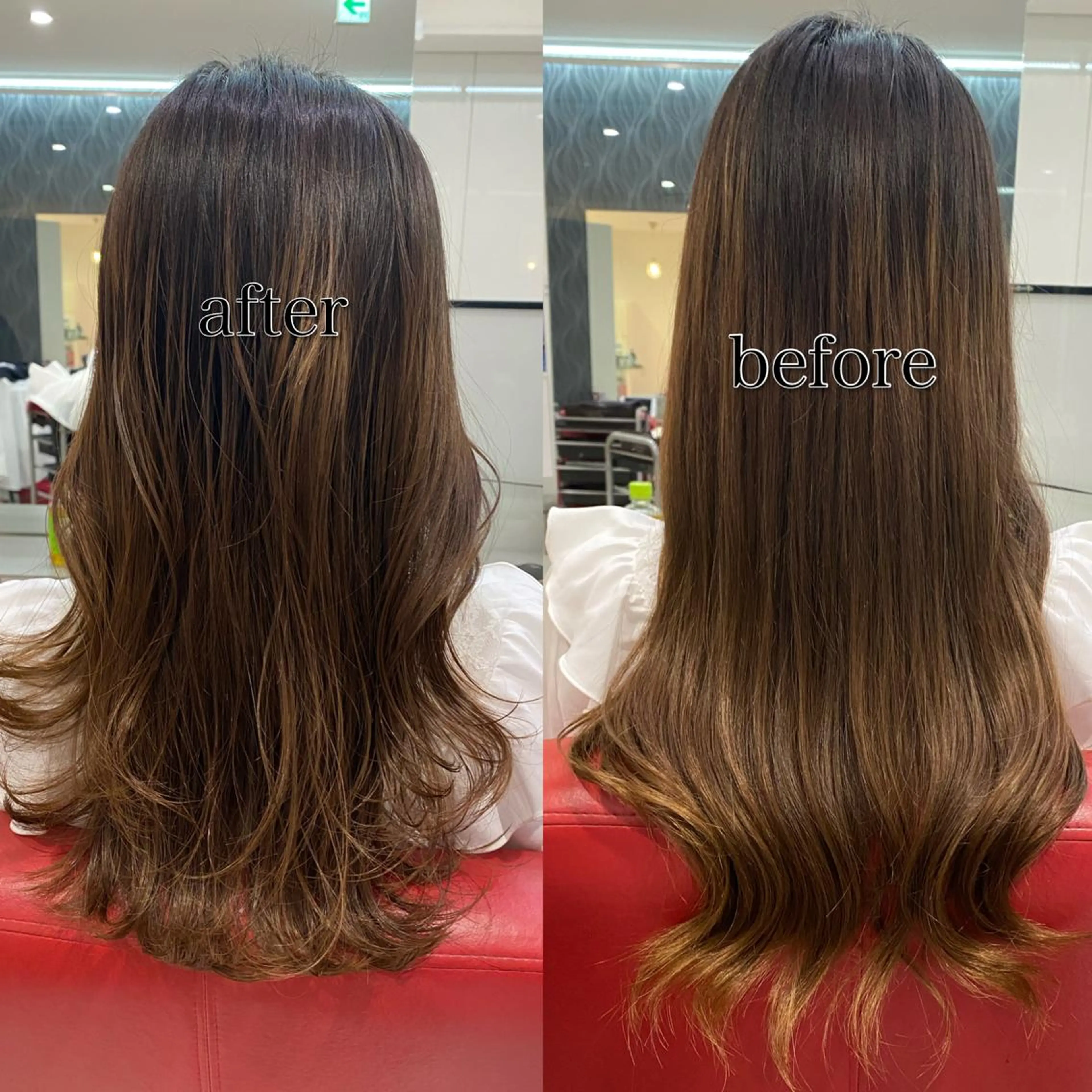ロング カット salowin所属・ハイトーンカラー 馬場みなみのヘアスタイル