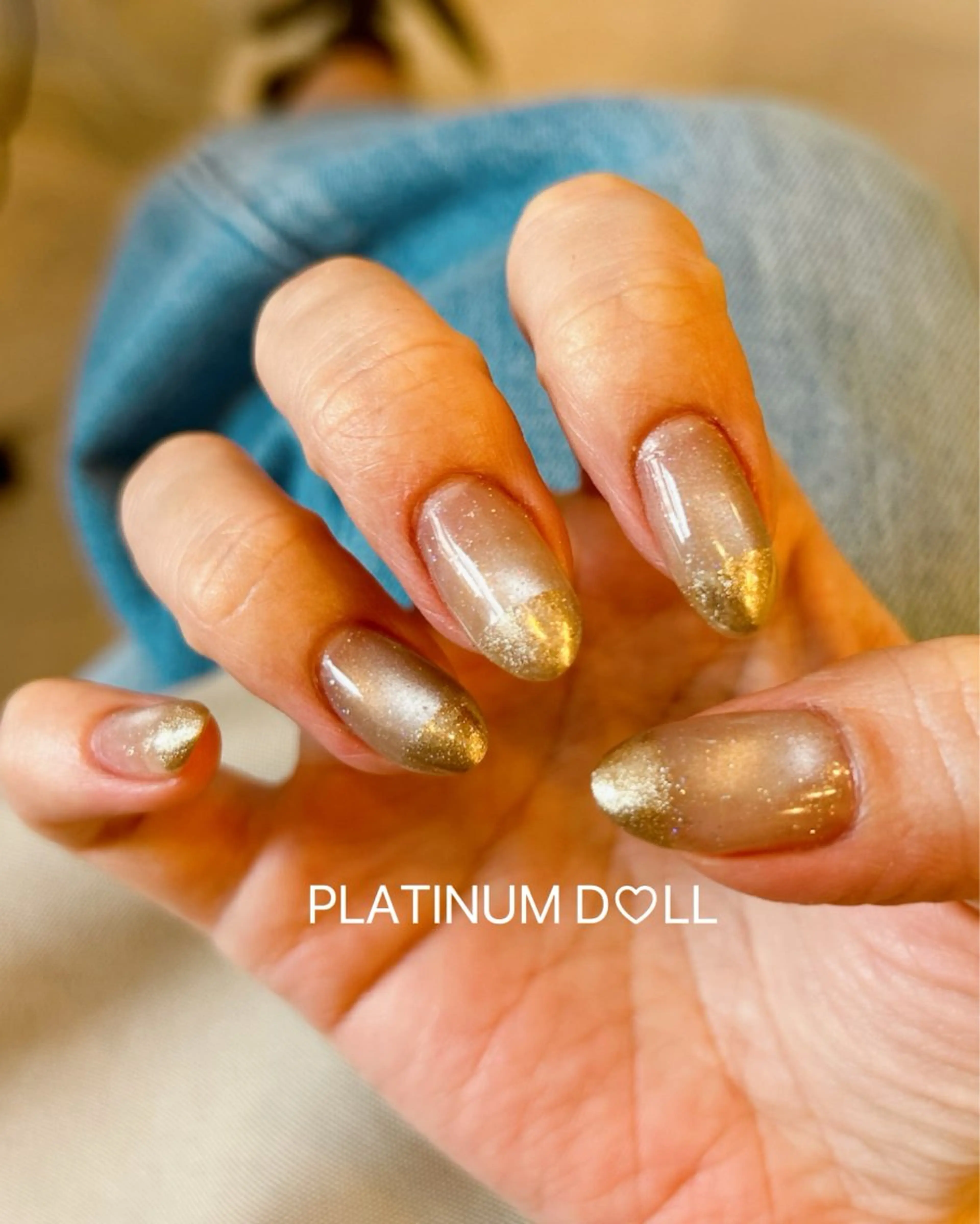 ネイル グラデーション オフィスネイル ワンカラーネイル シンプルネイル ハンドネイル 🎀PLATINUM DOLL はな🎀のネイルデザイン