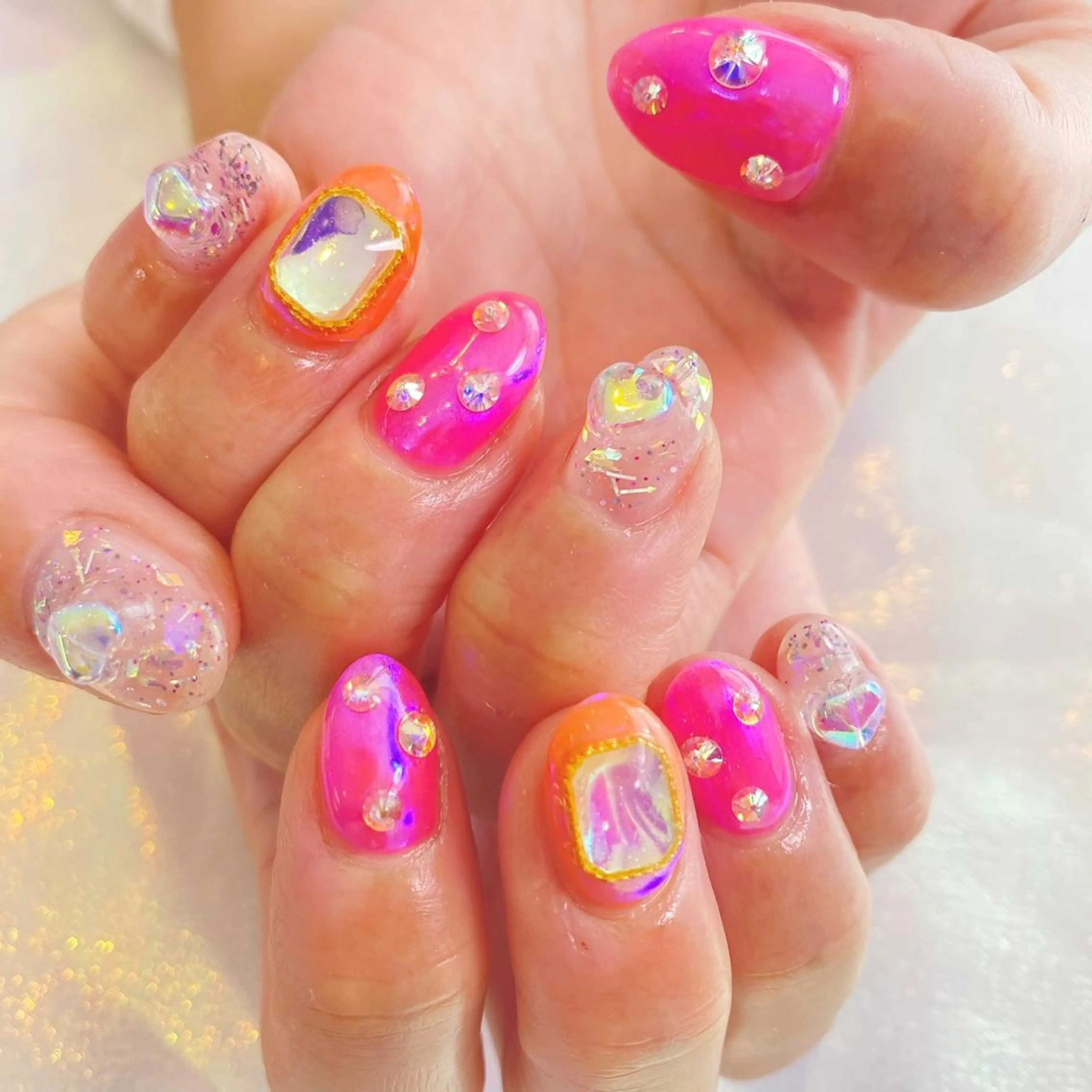 ネイル ハンドネイル Menail心斎橋筋 ギャル×韓国🇰🇷のネイルデザイン