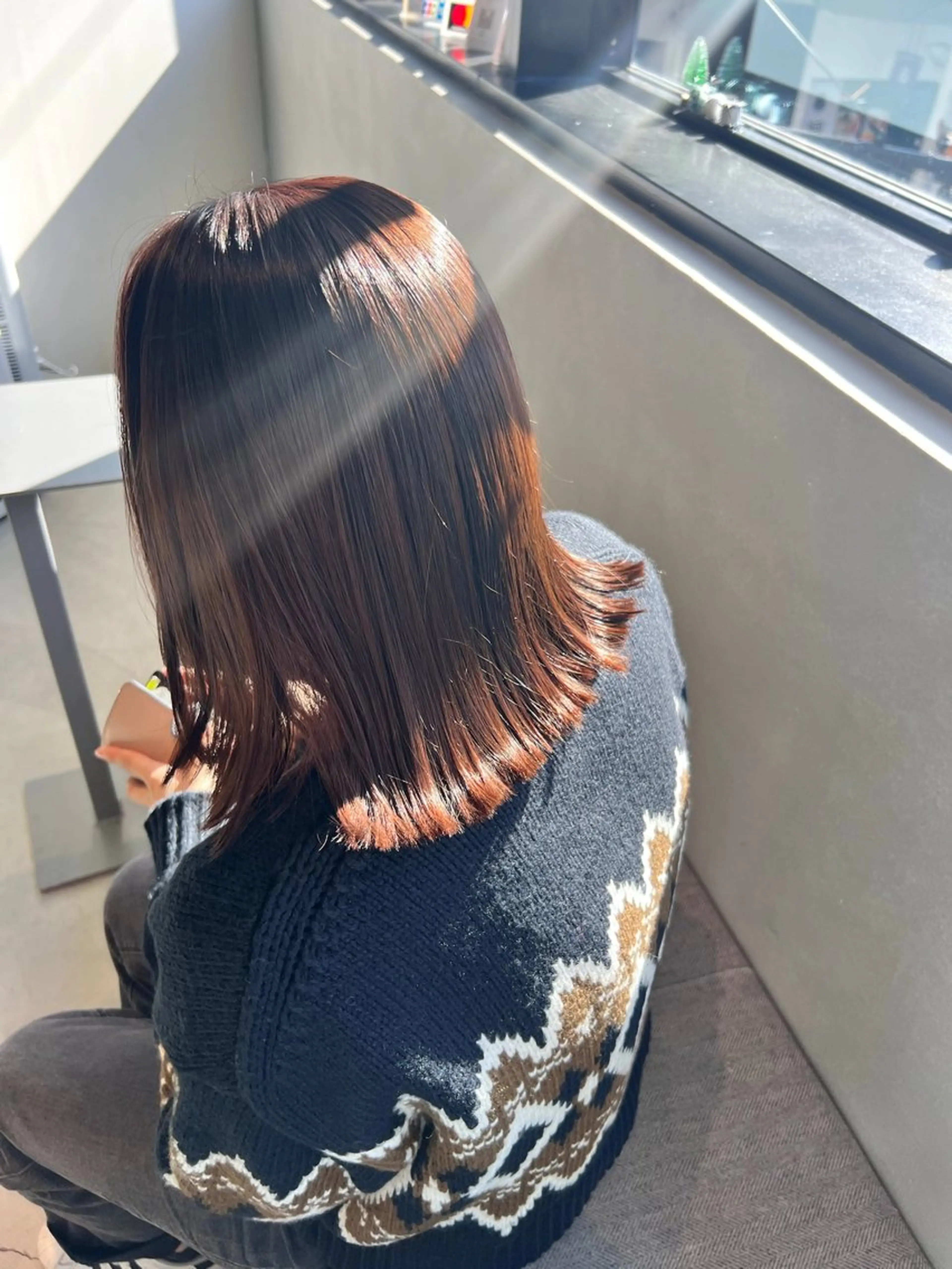 ミディアム カラー カット ヘアカラー トリートメント 🌐👽フクイ キララ🌎💎のヘアスタイル