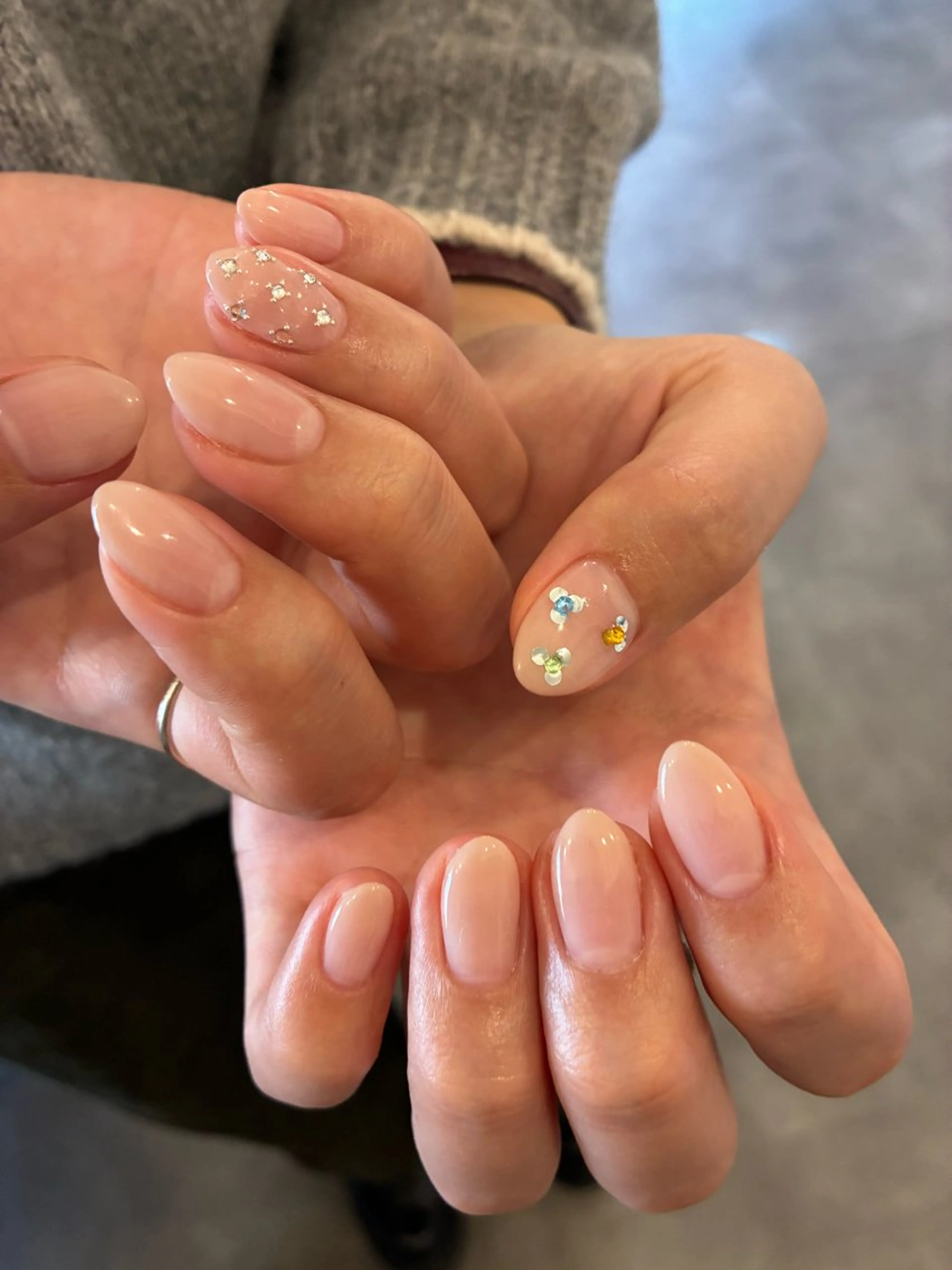 ネイル ハンドネイル Sun Brown ANのネイルデザイン