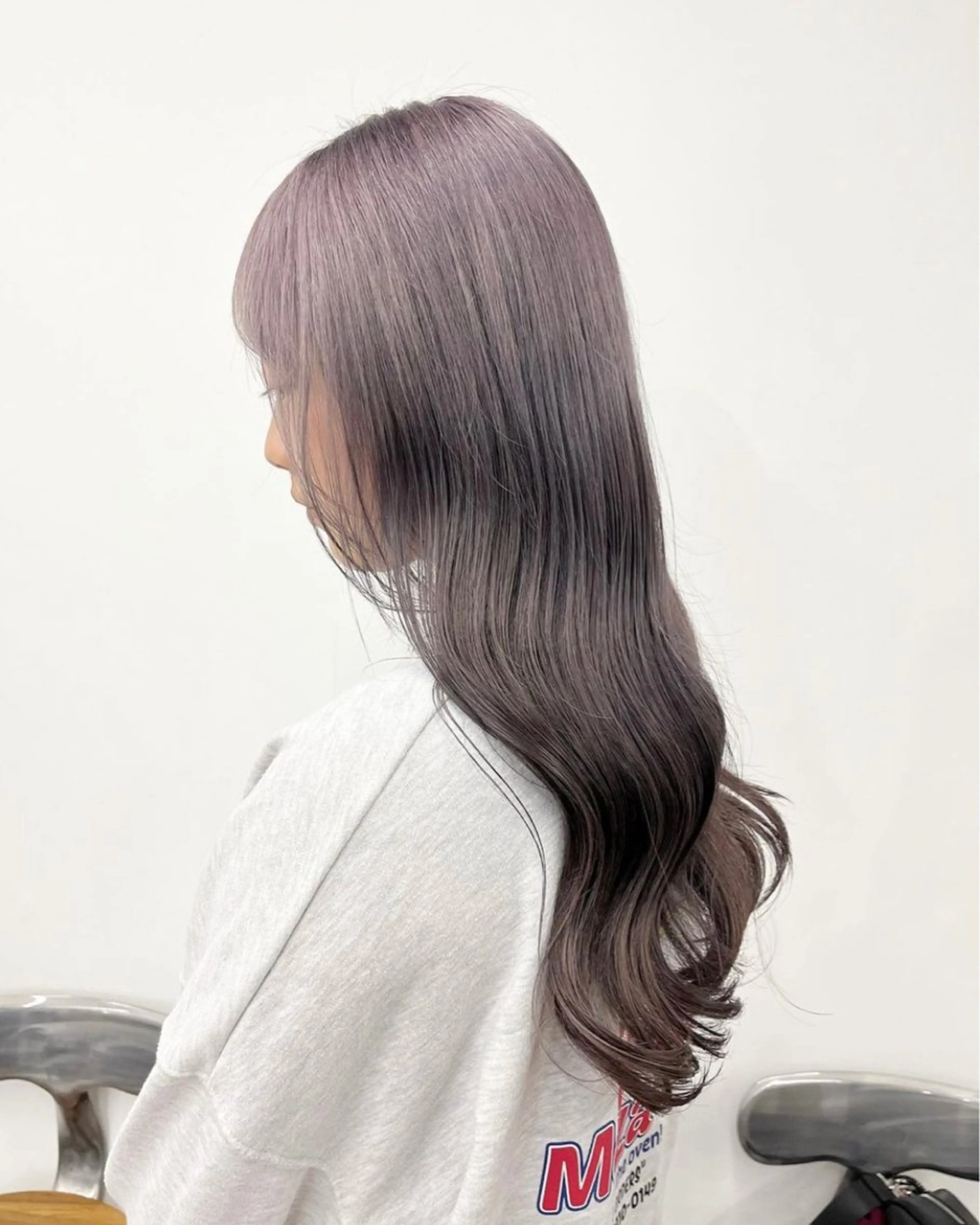 セミロング カラー ヘアアレンジ 成人式 結婚式・ブライダル パープルカラー 入学式 卒業式のヘアスタイル HIROKO / 透明感暖色カラー🎀のヘアスタイル