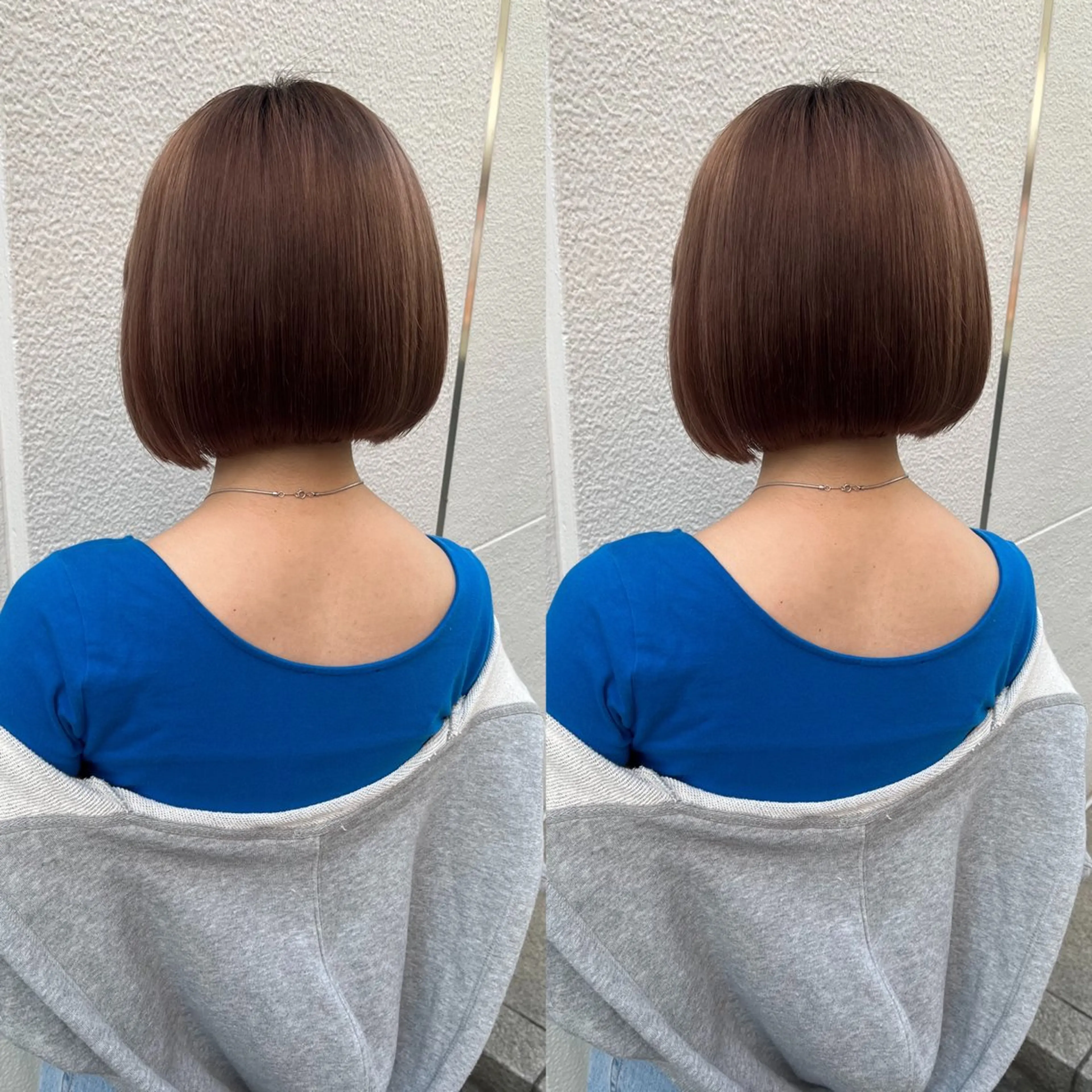 ミディアム カット ヘアカラー 💗レイヤーショート ボブ艶髪/竜也💗のヘアスタイル