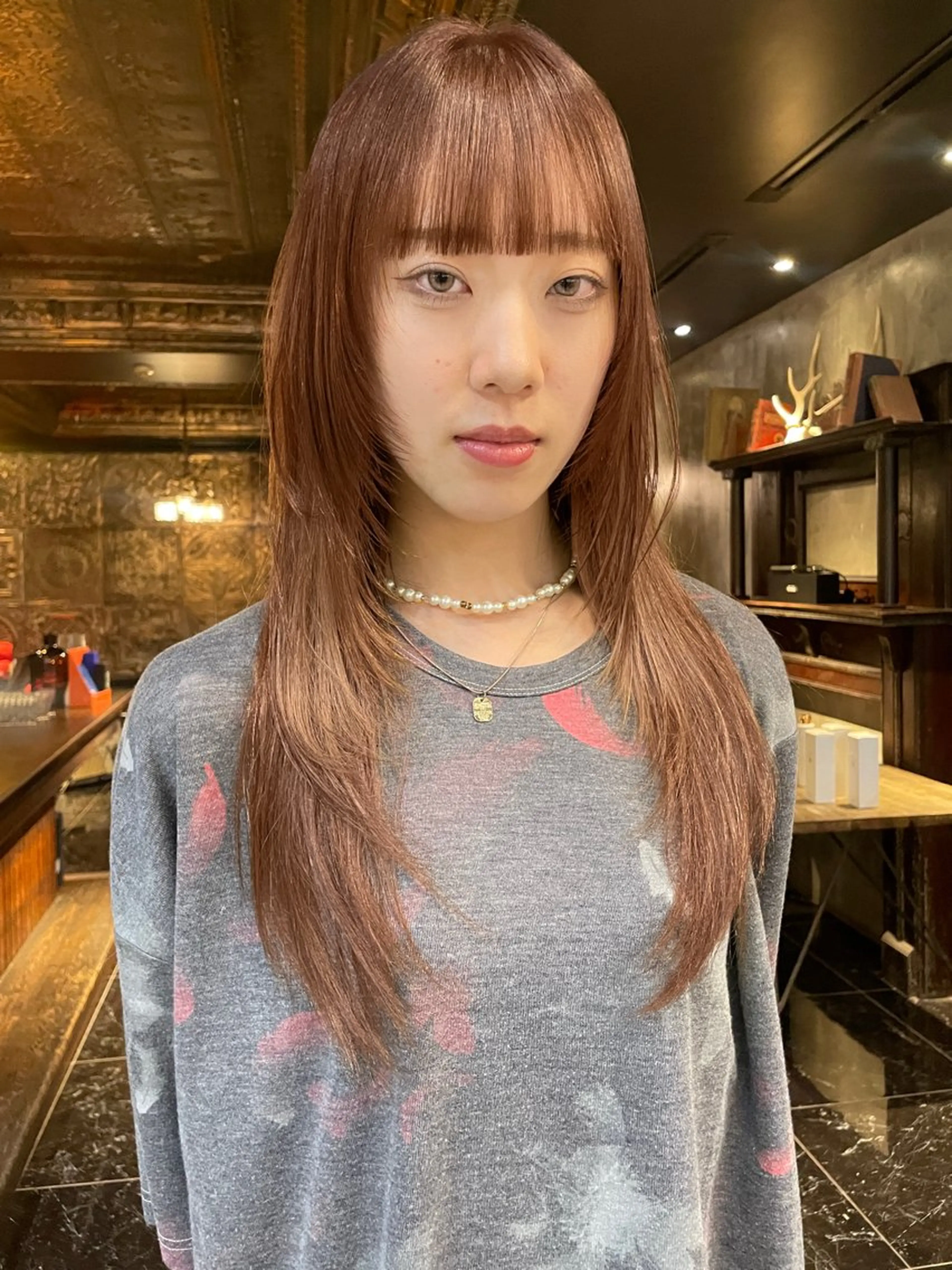 ロング カラー カット ヘアカラー トリートメント レイヤー/ 透明感カラー/マドカのヘアスタイル